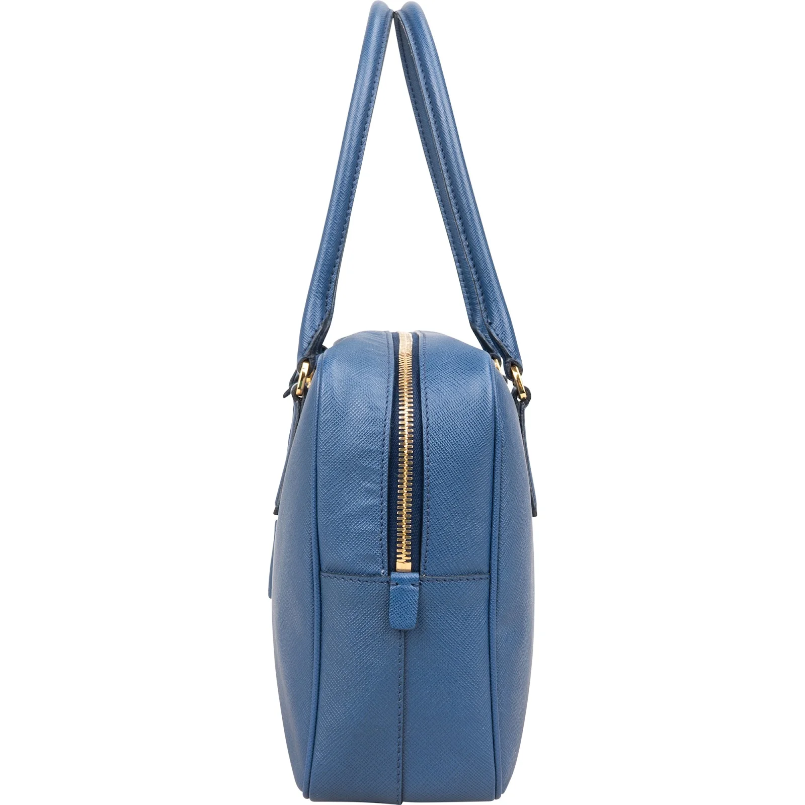 Prada Saffiano Leather Bauletto Satchel Handbag