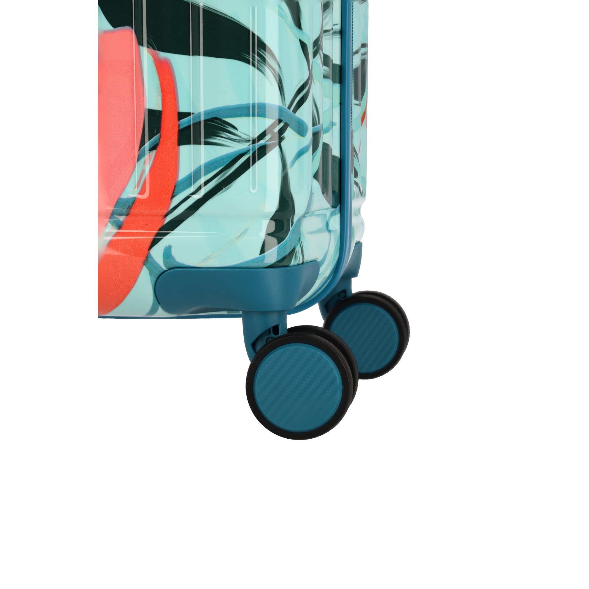 CRUISE Trolley L (77 cm) mit 4 Rollen - Türkise Lilie