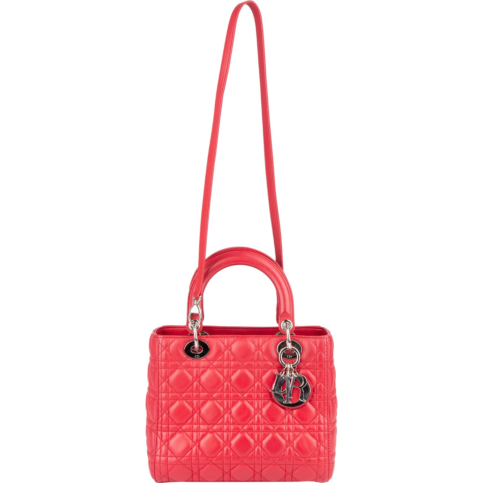 Sac à main Lady Dior en cuir matelassé Christian Dior