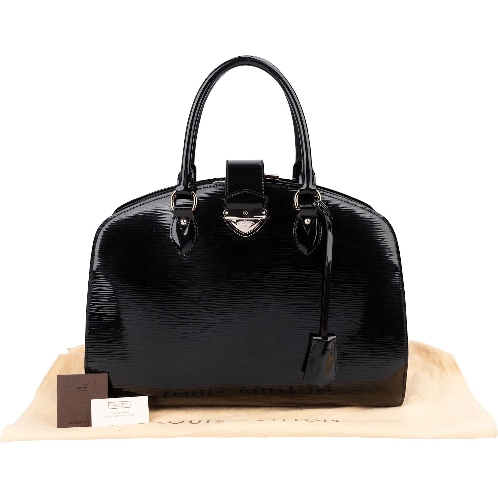 Louis Vuitton Noir Electric Epi Leather Pont-Neuf GM Handbag