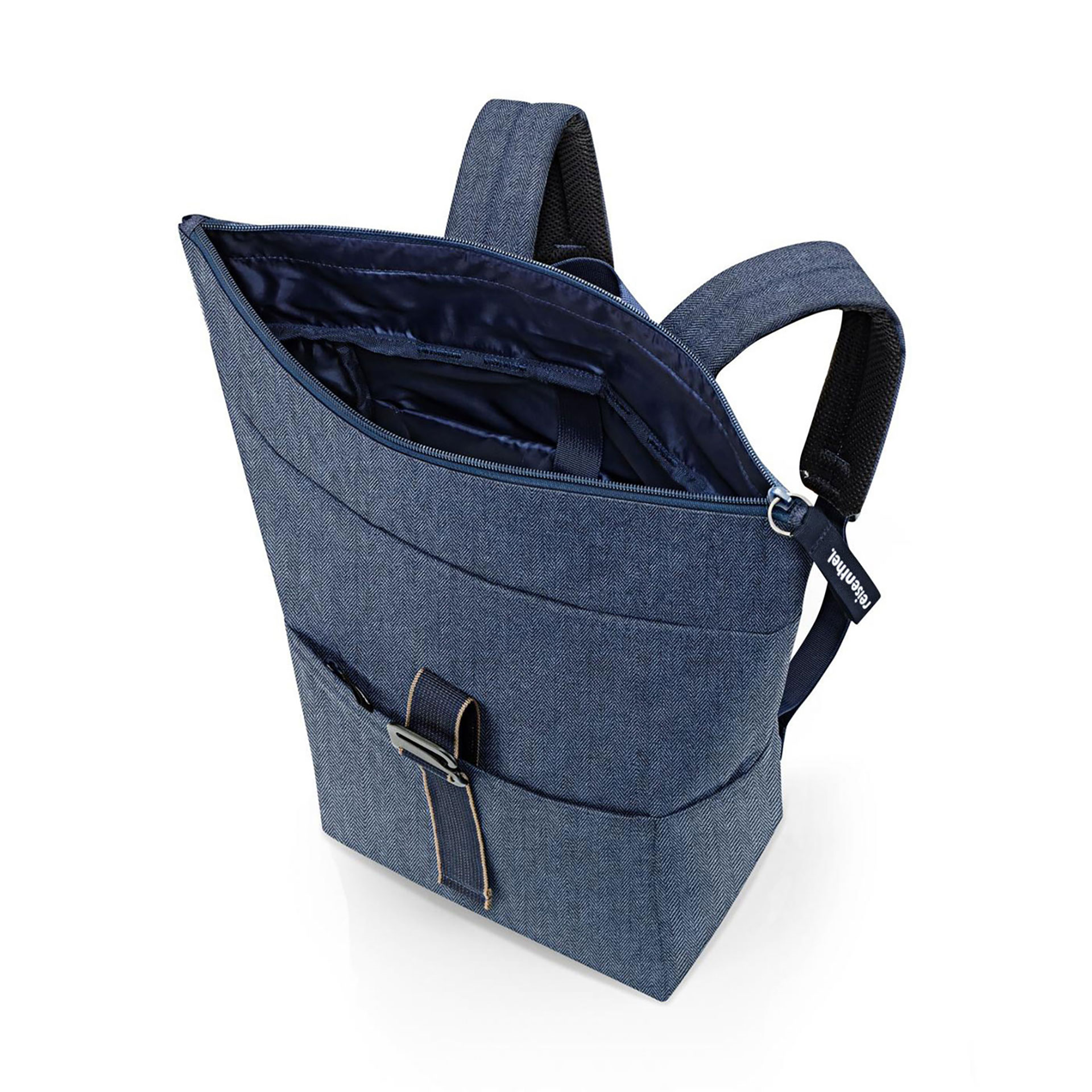 Reisenthel Rolltop leisure backpack herringbone dark blue