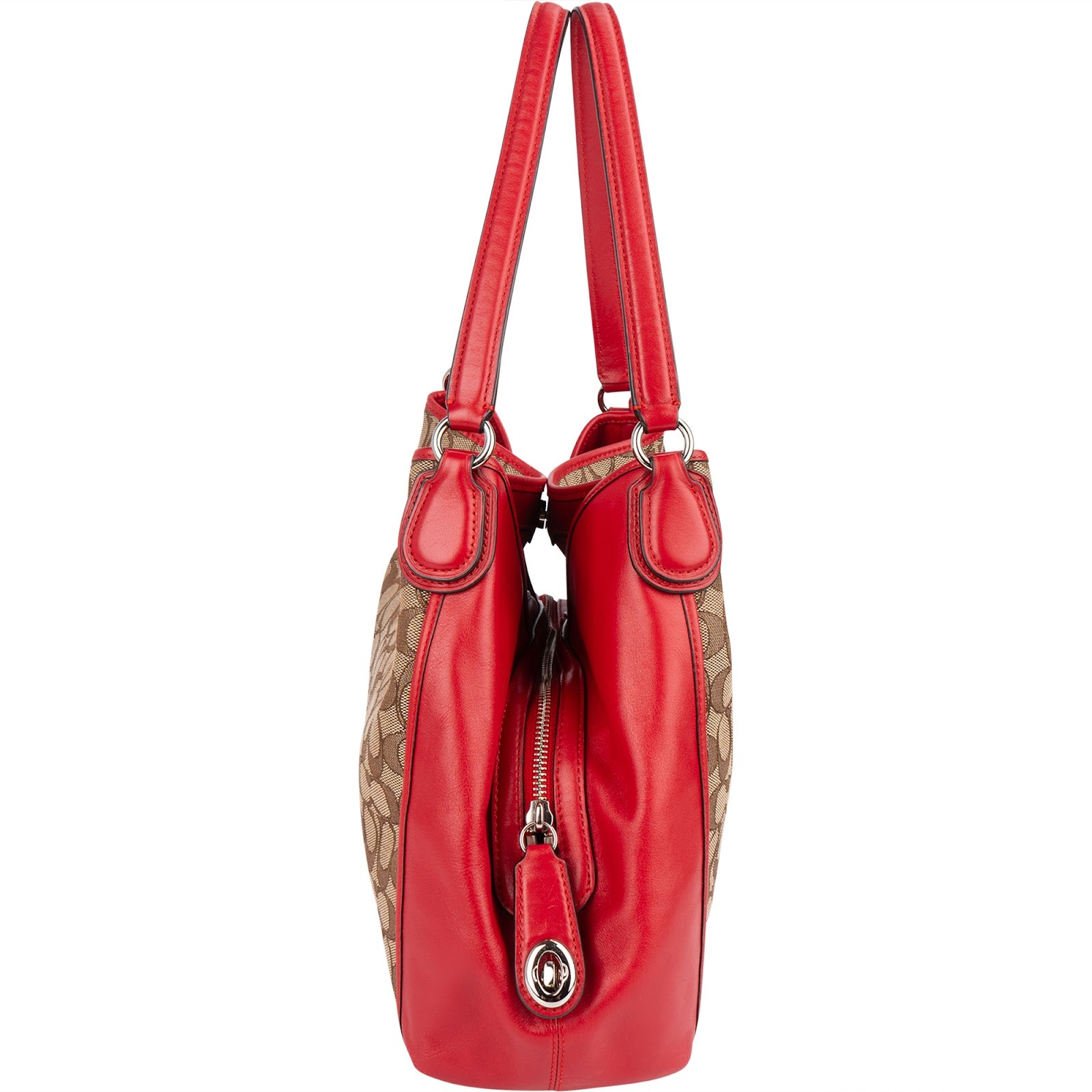 Coach Monogram Signature Edie Hobo Handbag