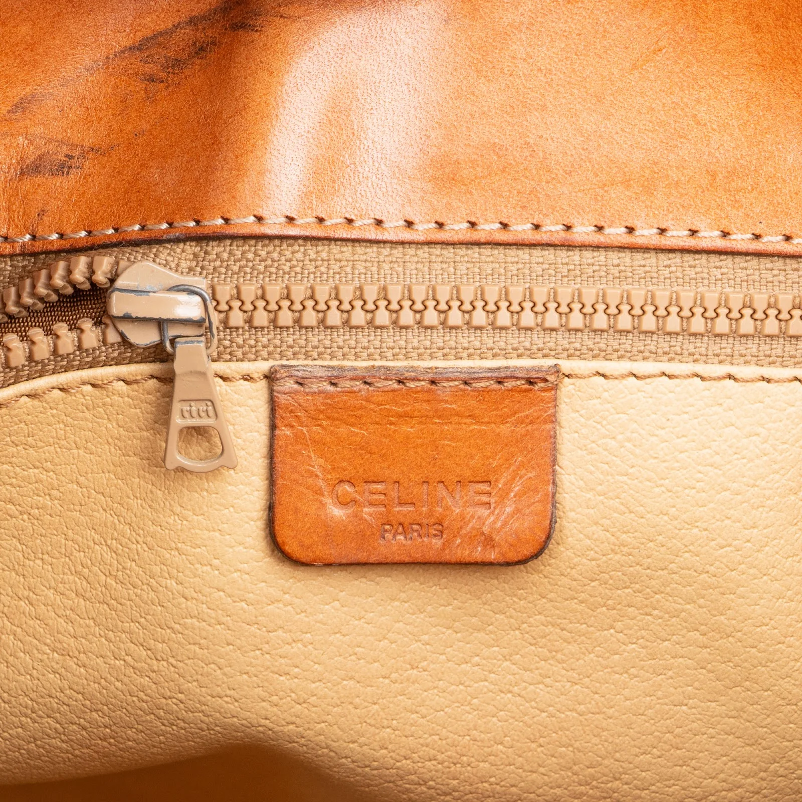 Celine Macadam Monogram Buckle Bucket Shoulder Bag