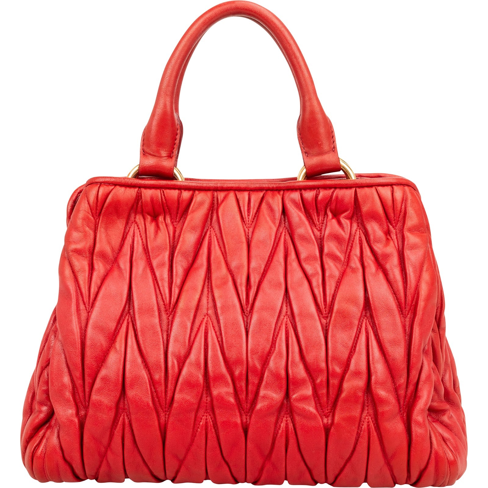 Petit sac à main Miu Miu en cuir nappa matelassé avec poignée sur le dessus