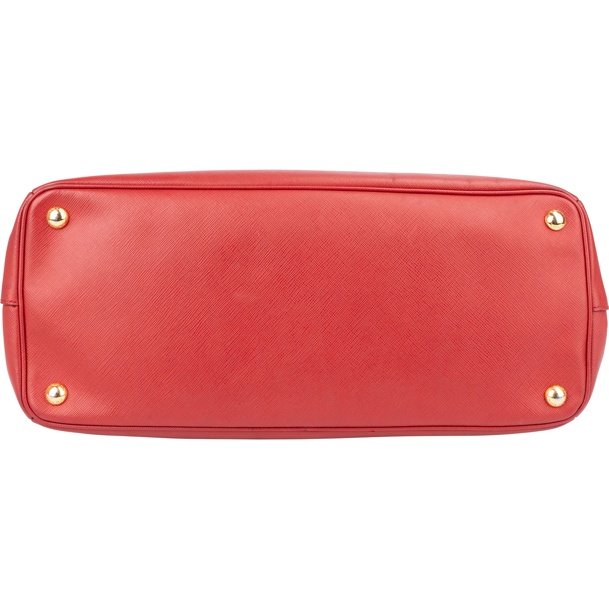 Prada Red Saffiano Leather Galleria Handbag