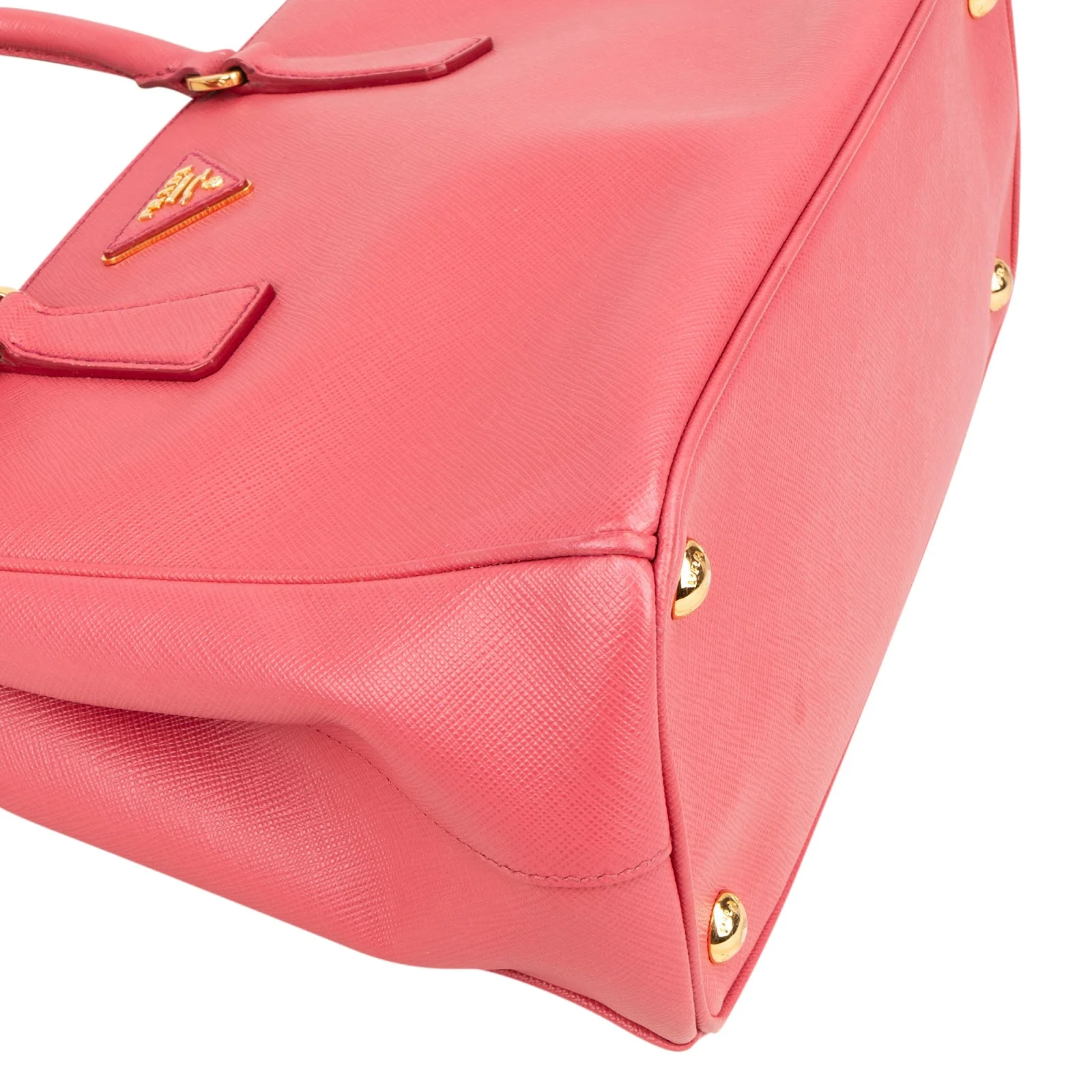 Prada Pink Saffiano Leather Galleria Handbag