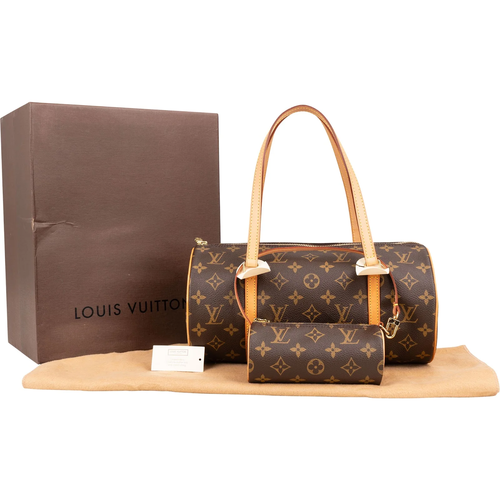 Louis Vuitton Monogram Canvas Papillon Set Shoulder Bag
