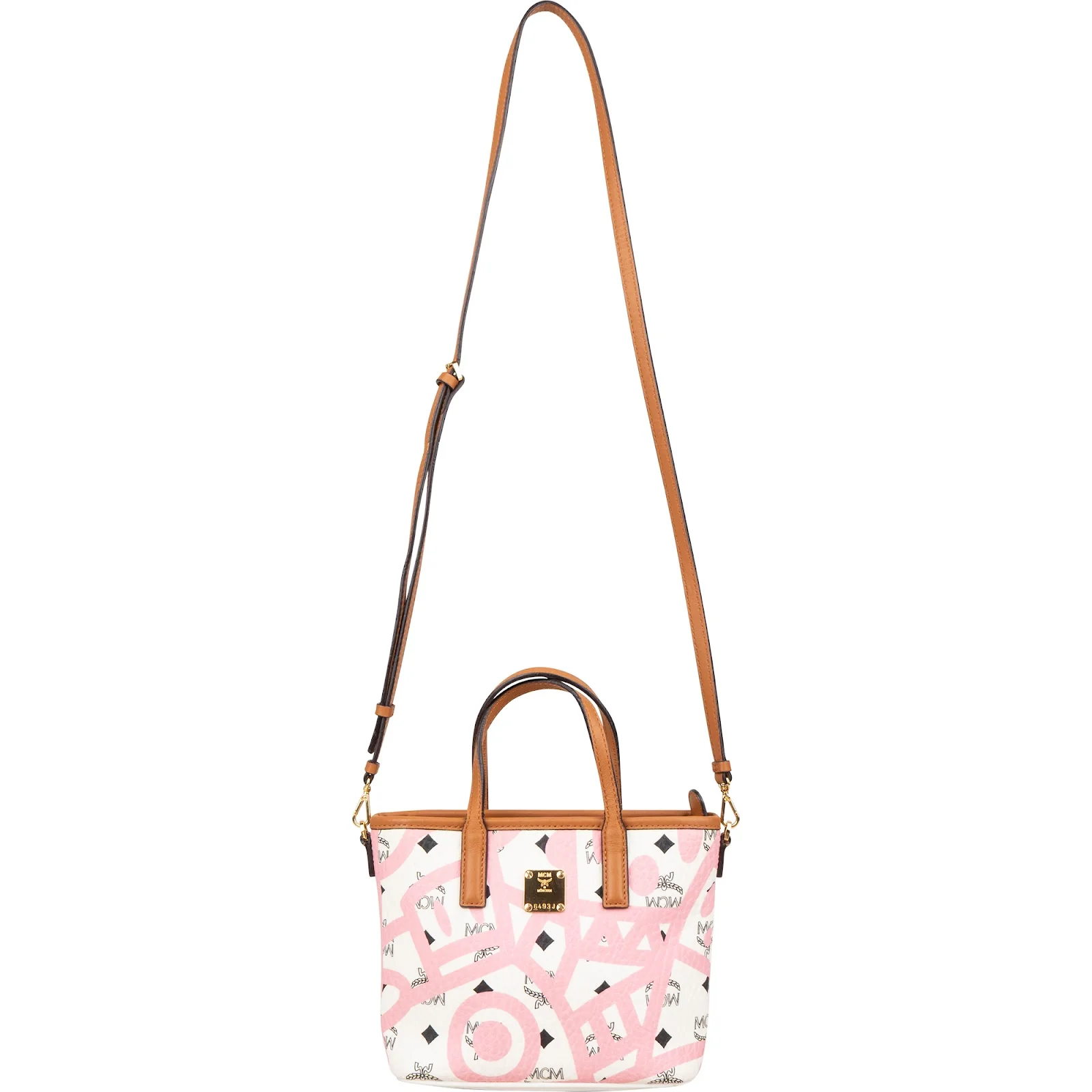 MCM Monogram Visetos X Eddie King Mini Aren Handbag
