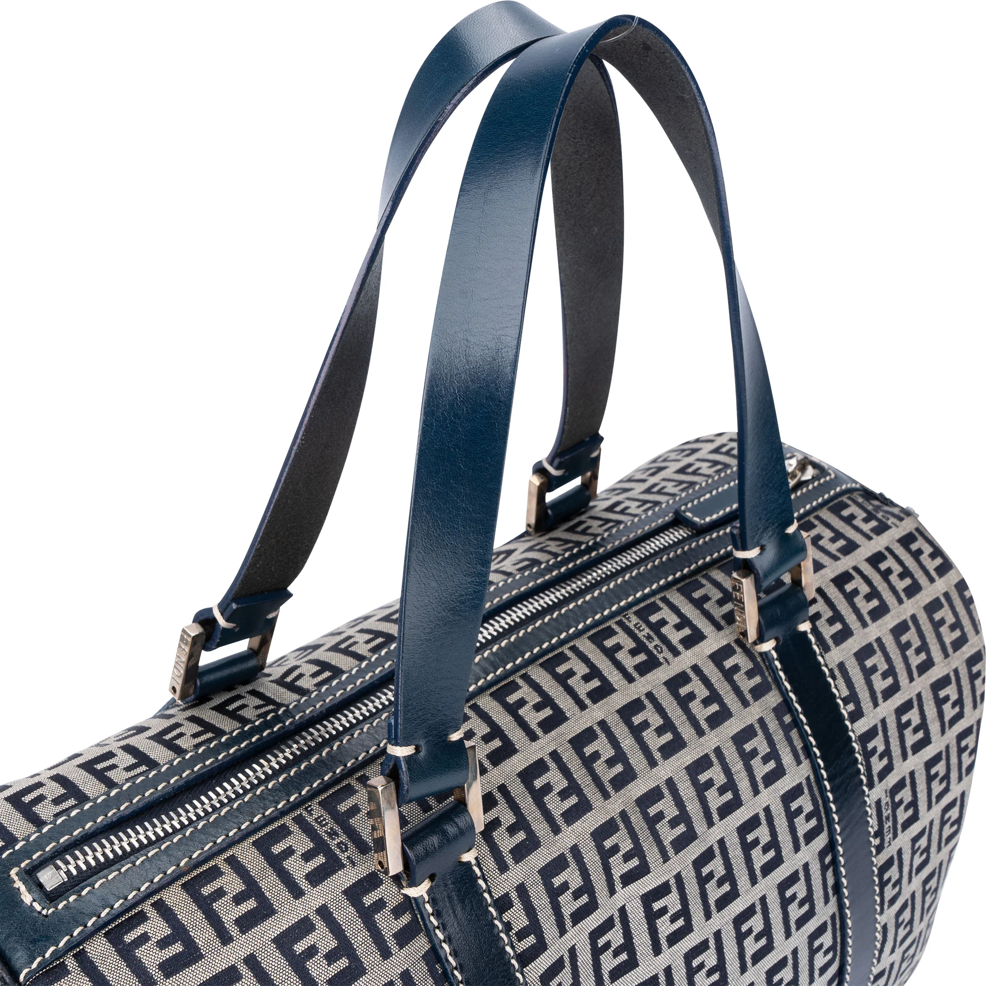 Fendi FF Monogram Boston Handbag