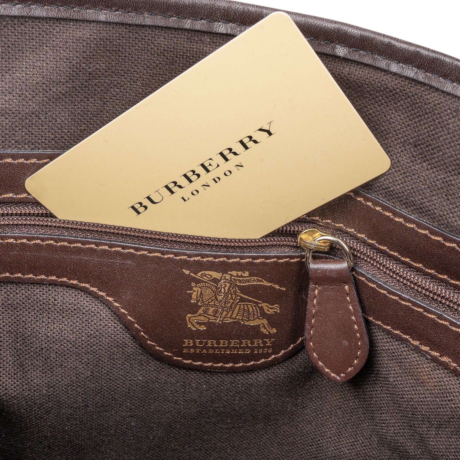 Burberry Nova Check Tote Handbag