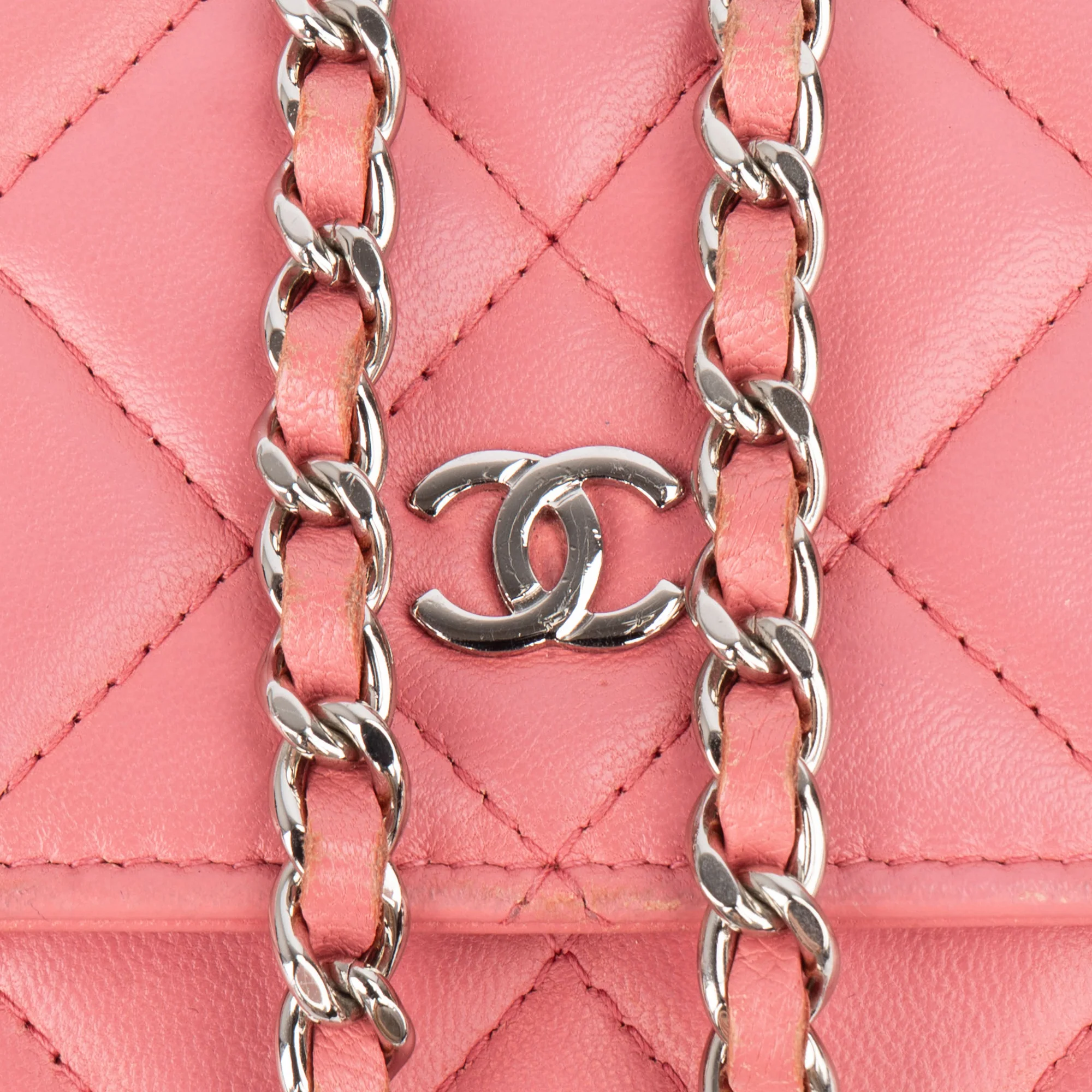 Chanel Quilted Lambskin CC Wallet On Chain Crossbody Bag