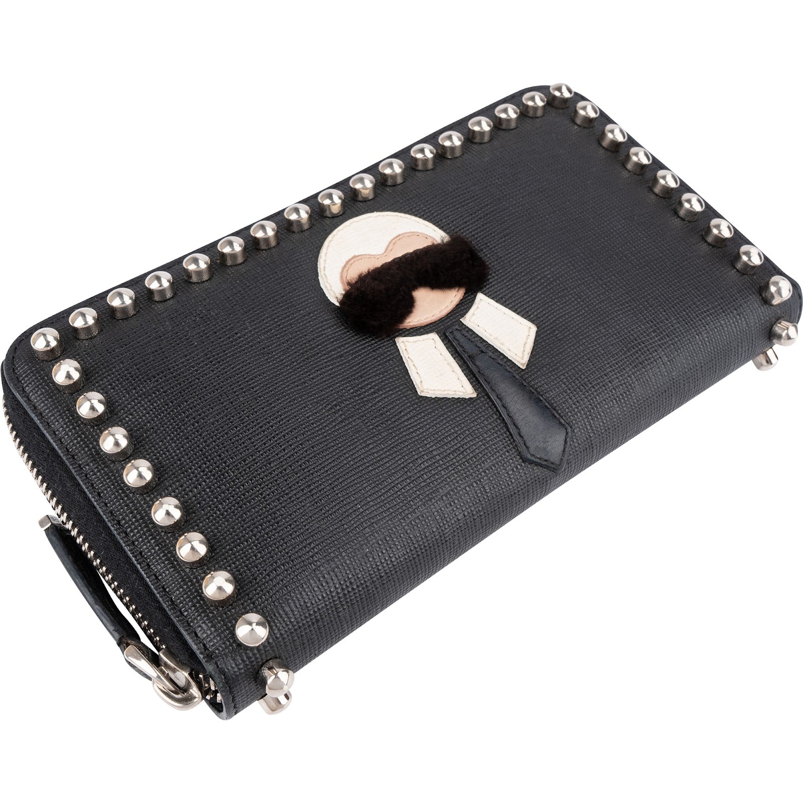 Fendi und Karl Lagerfeld K/Klassik Pins Zip Around Wallet