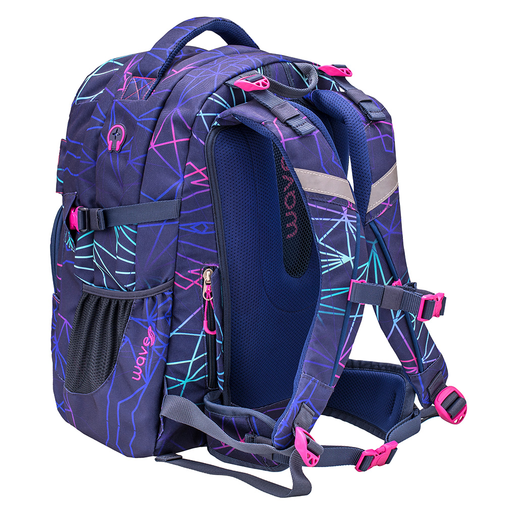 Infinity Rucksack Set 3-teilig - Stripes Purple