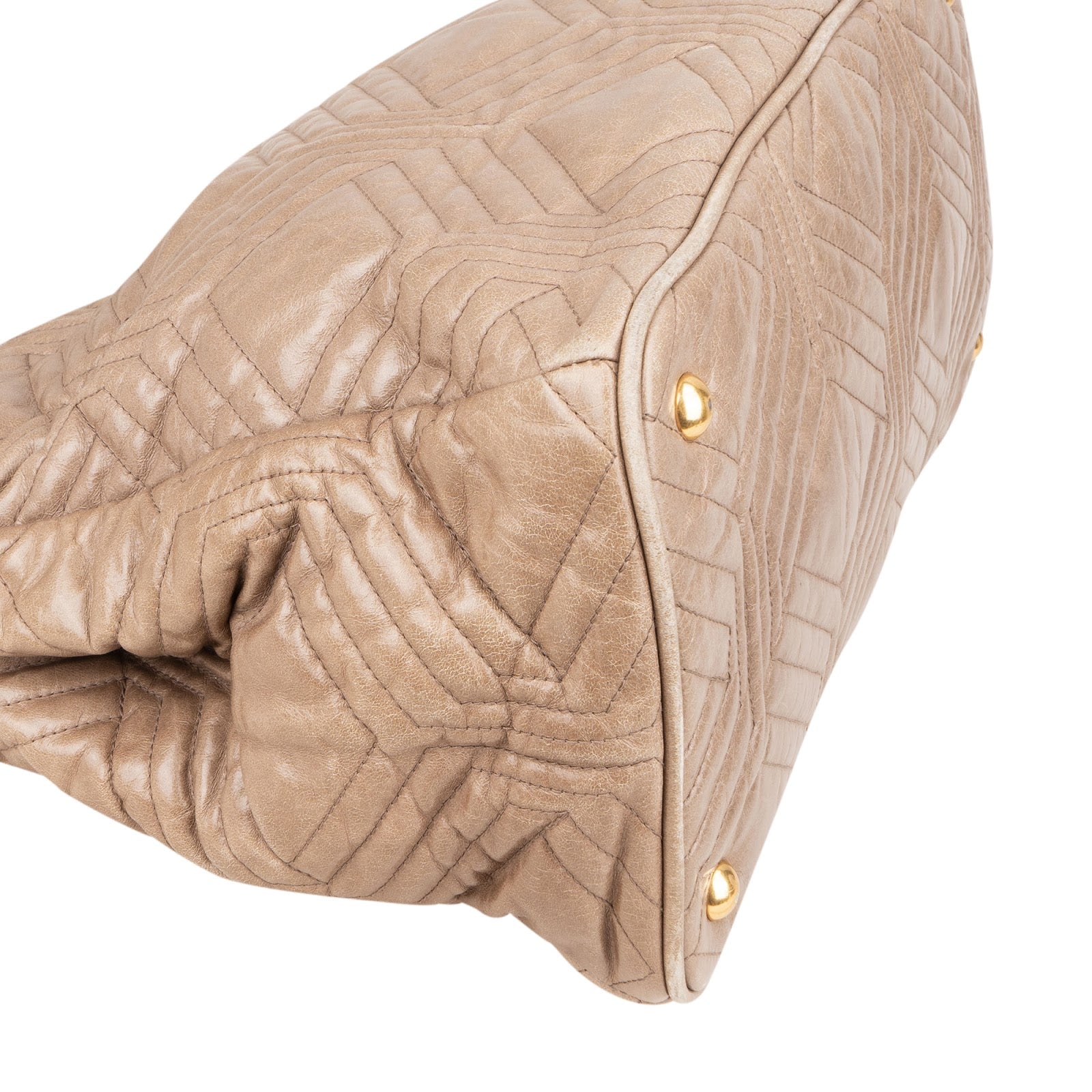 Miu Miu Quilted Geometric Leather Handbag