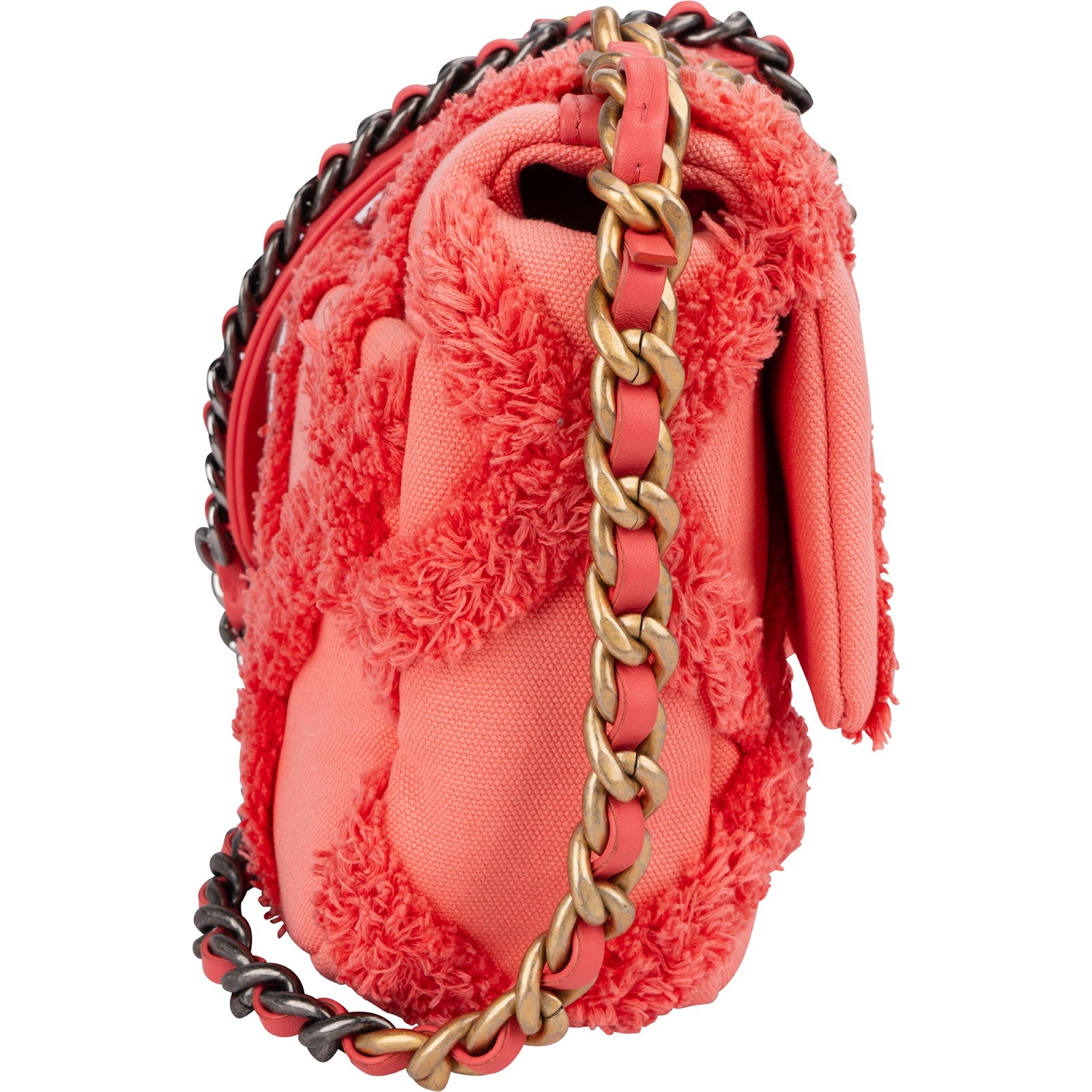 Chanel 19 Frayed Canvas Crossbody Bag