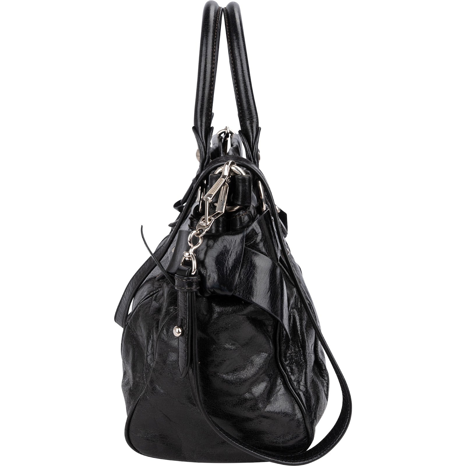 Miu Miu Vitello Lux Leather Handbag