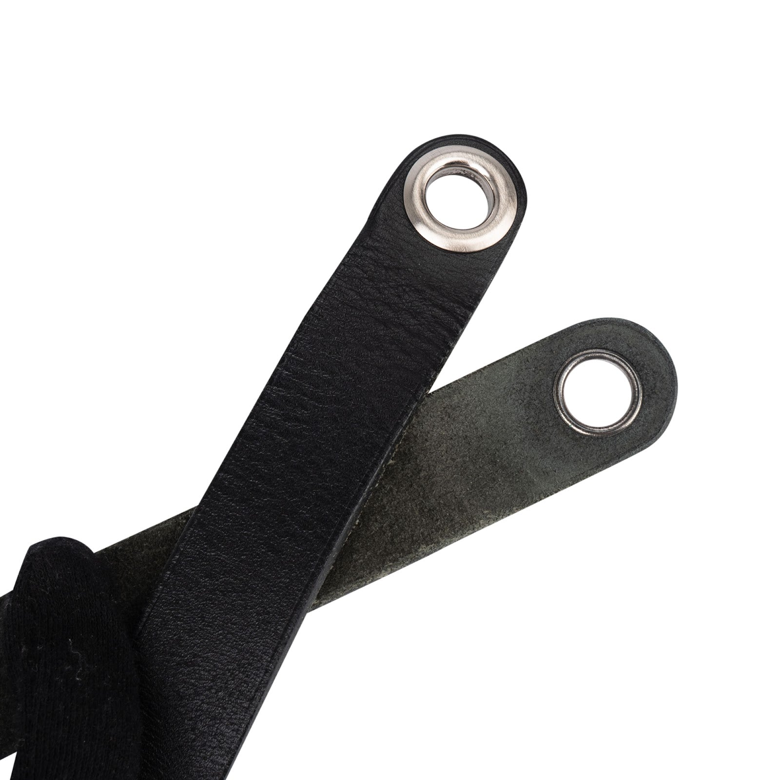 Hermés Black Leather Herbag Bag Strap