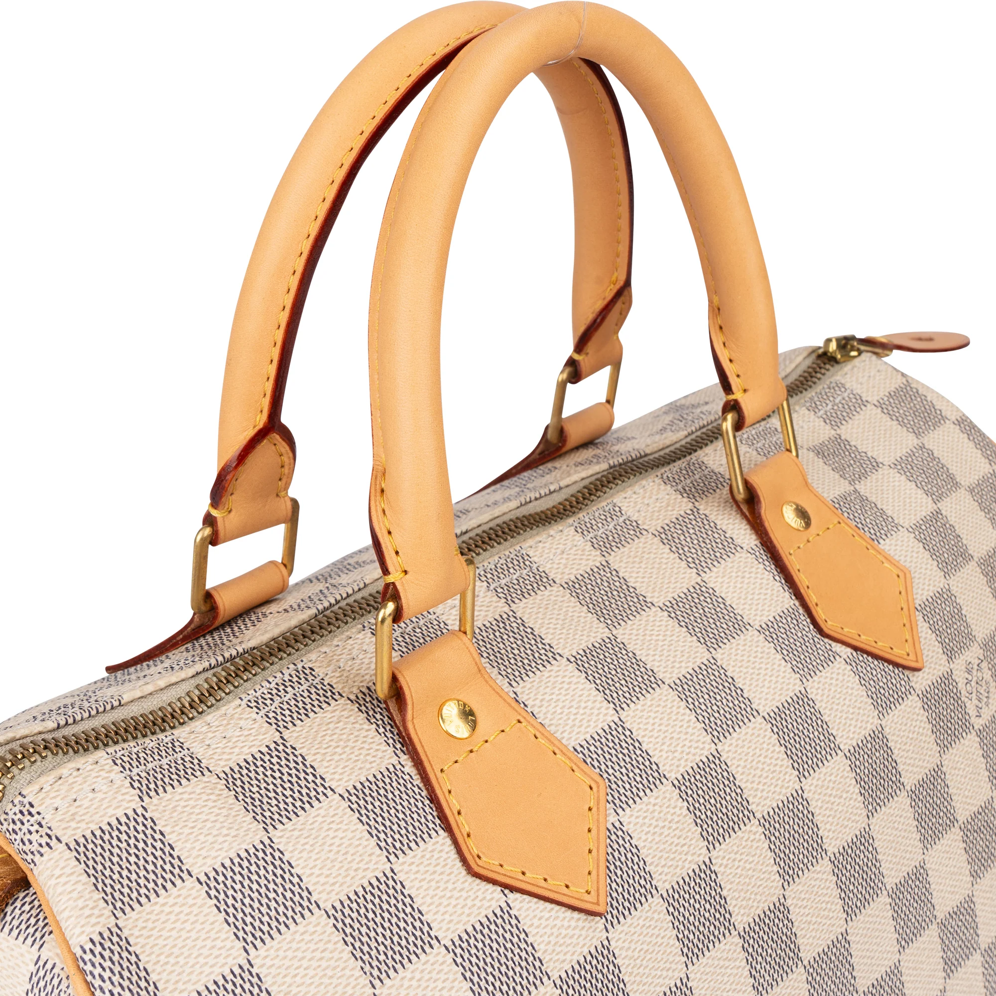 Louis Vuitton Damier Azur Monogram Speedy 30 Boston Bag