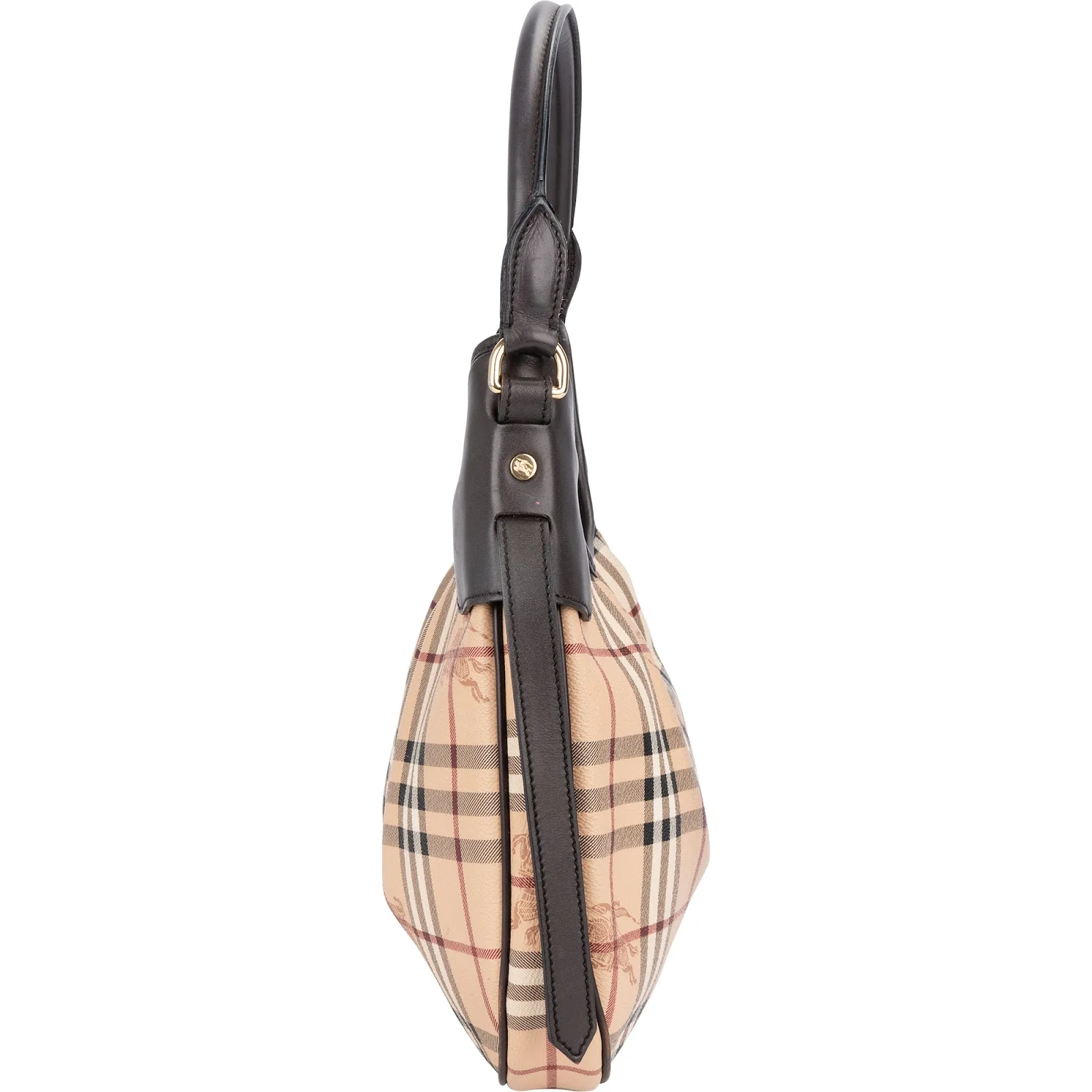 Burberry Haymarket Check Hobo Shoulder Bag