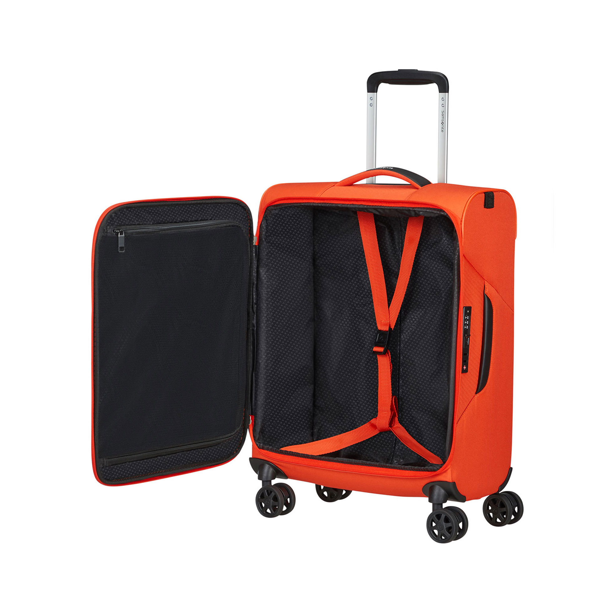 LITEBEAM Handgepäck 4 Rollen 55cm - Tangerine Orange