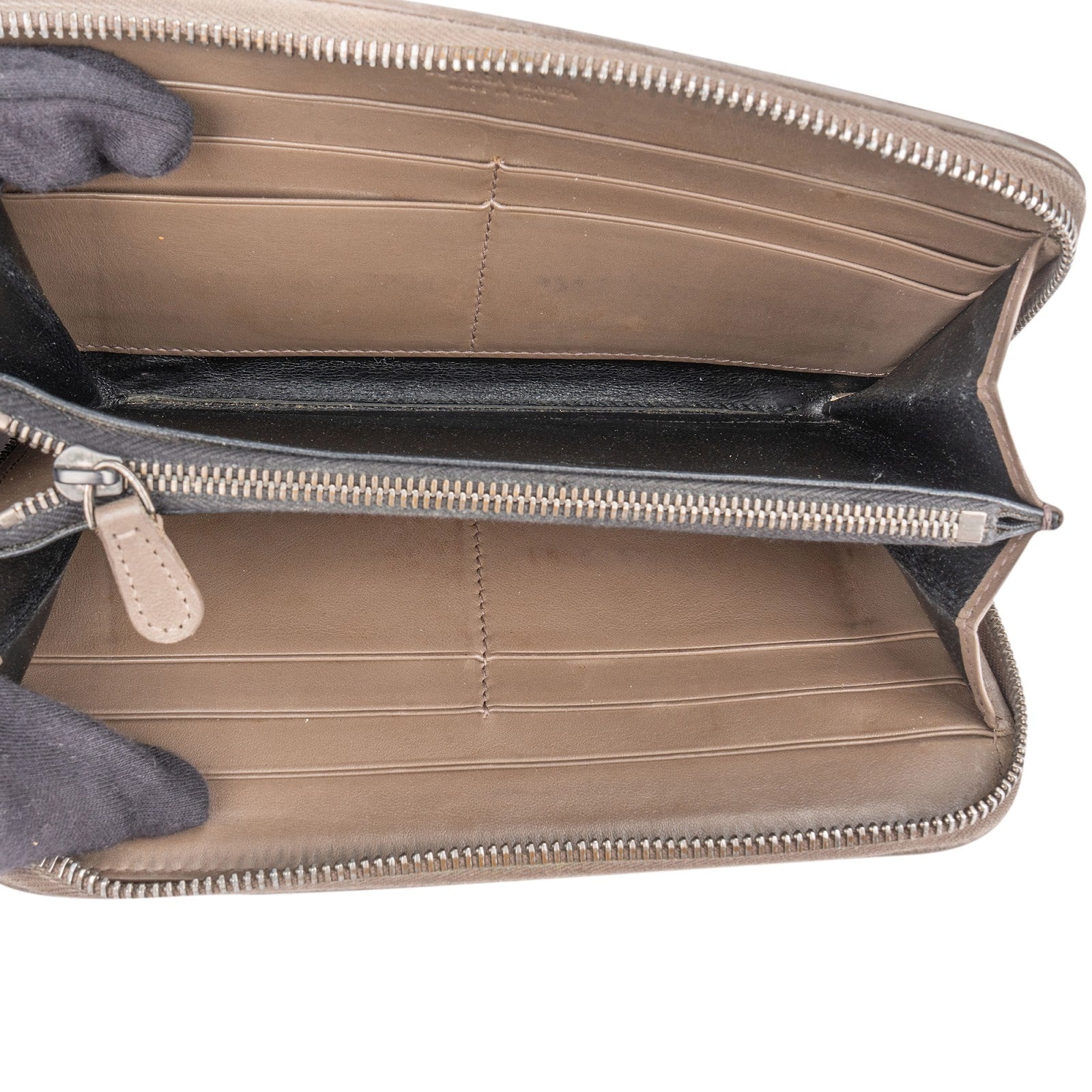 Bottega Veneta Intrecciato Leather Zip Around Wallet