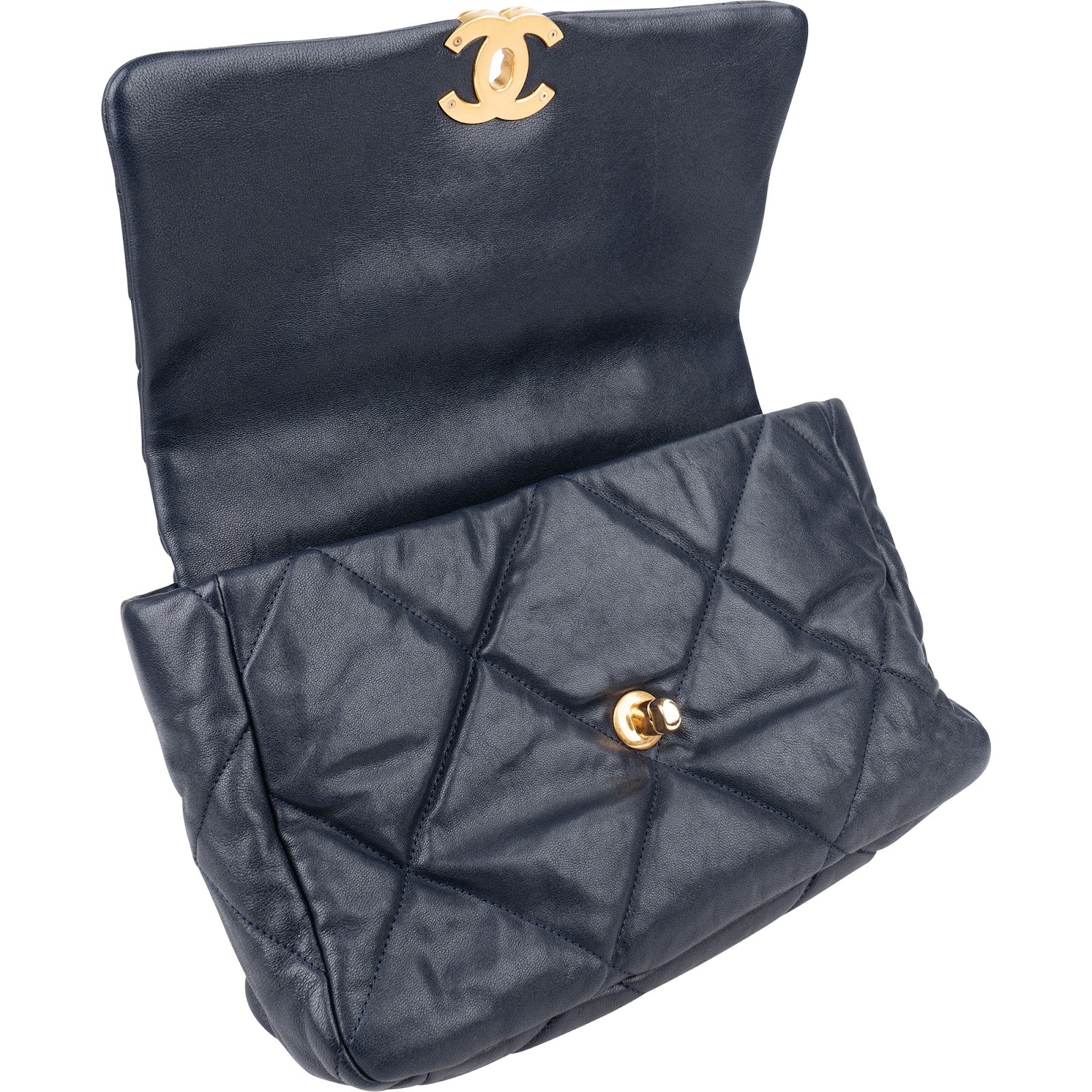 Chanel 19 Quilted Lambskin Chanel Single Flap Crossbody Bag