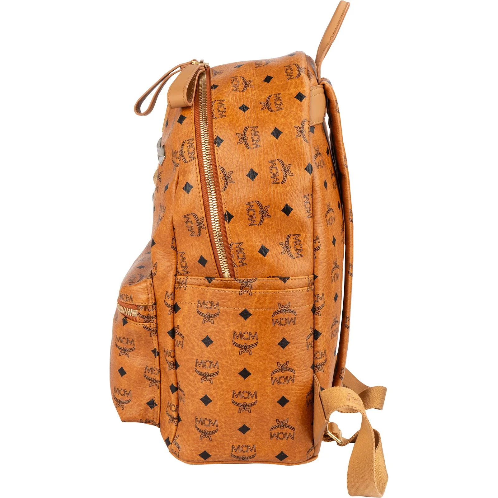 MCM Monogram Visetos Studded Backpack