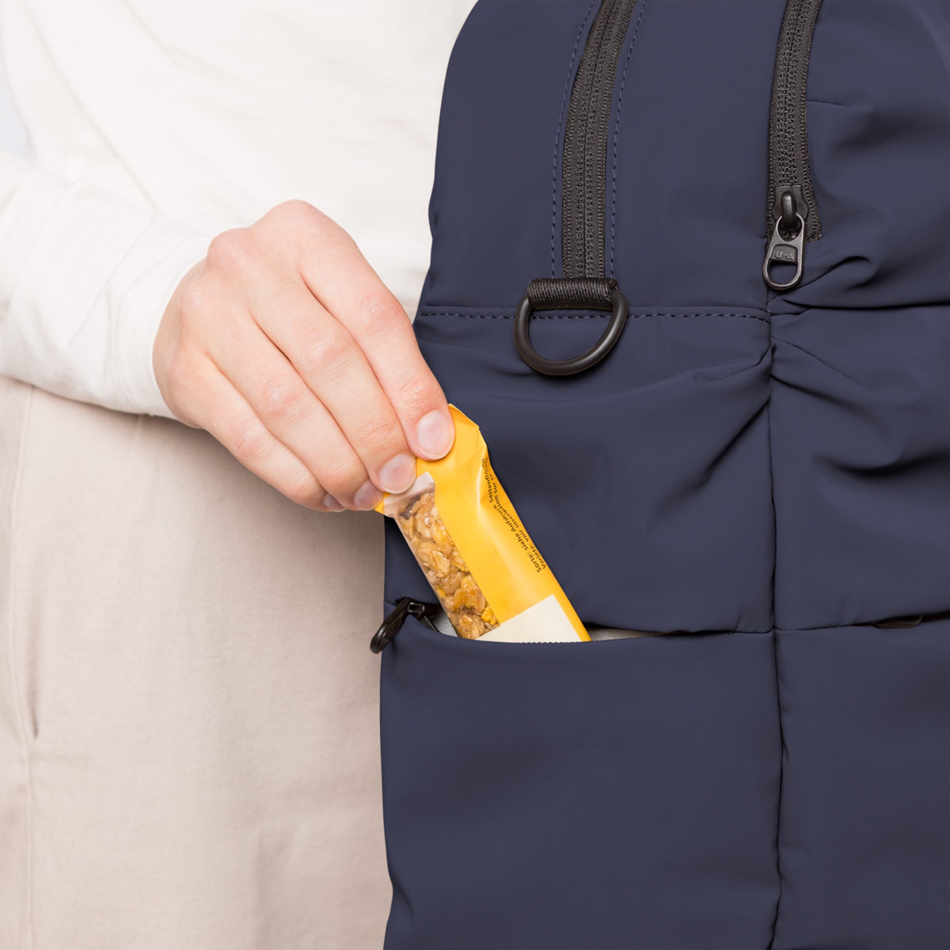Posuto Puffy Backpack Moss - Dark Navy