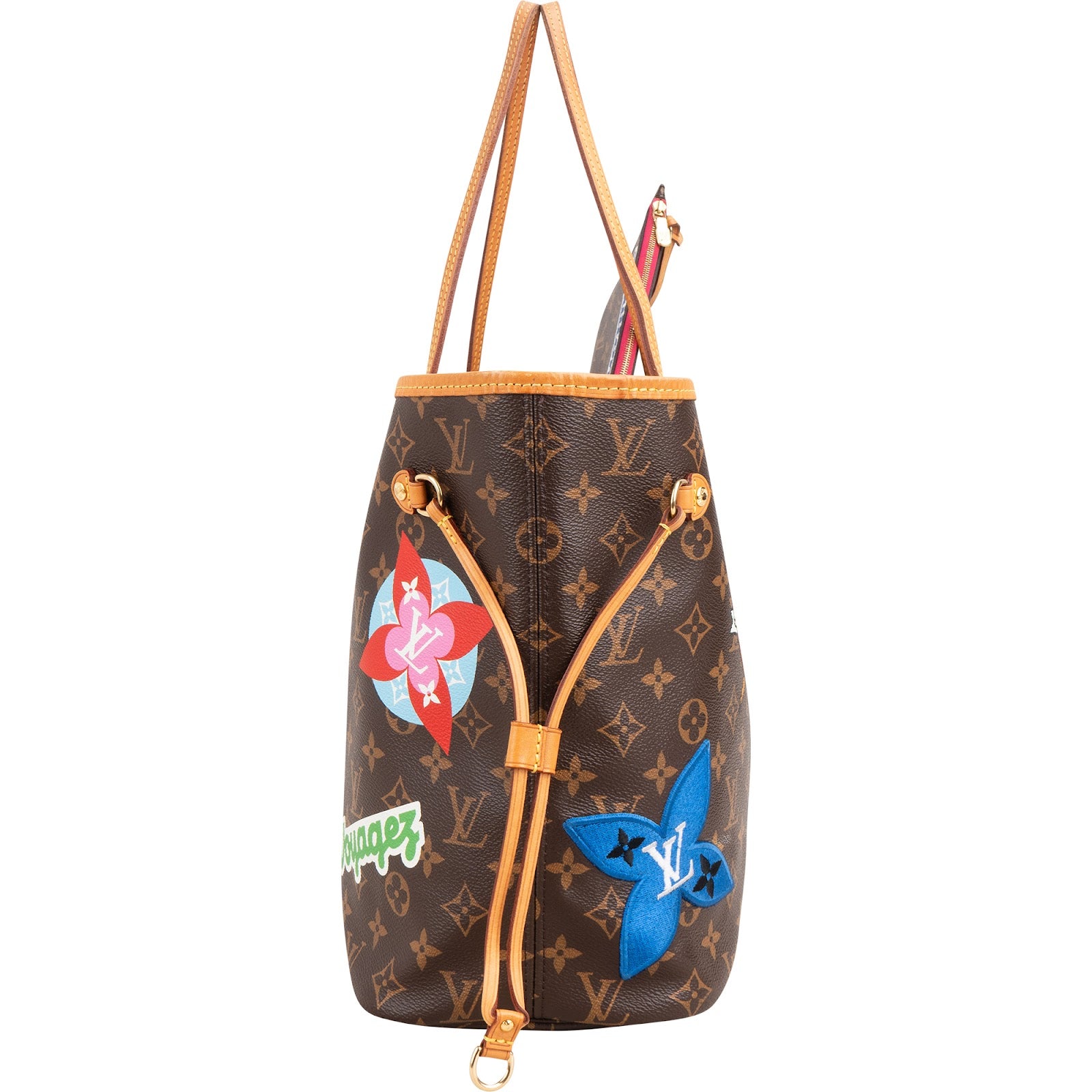 Louis Vuitton – My LV World Tour Patches Neverfull MM Shoulder Bag