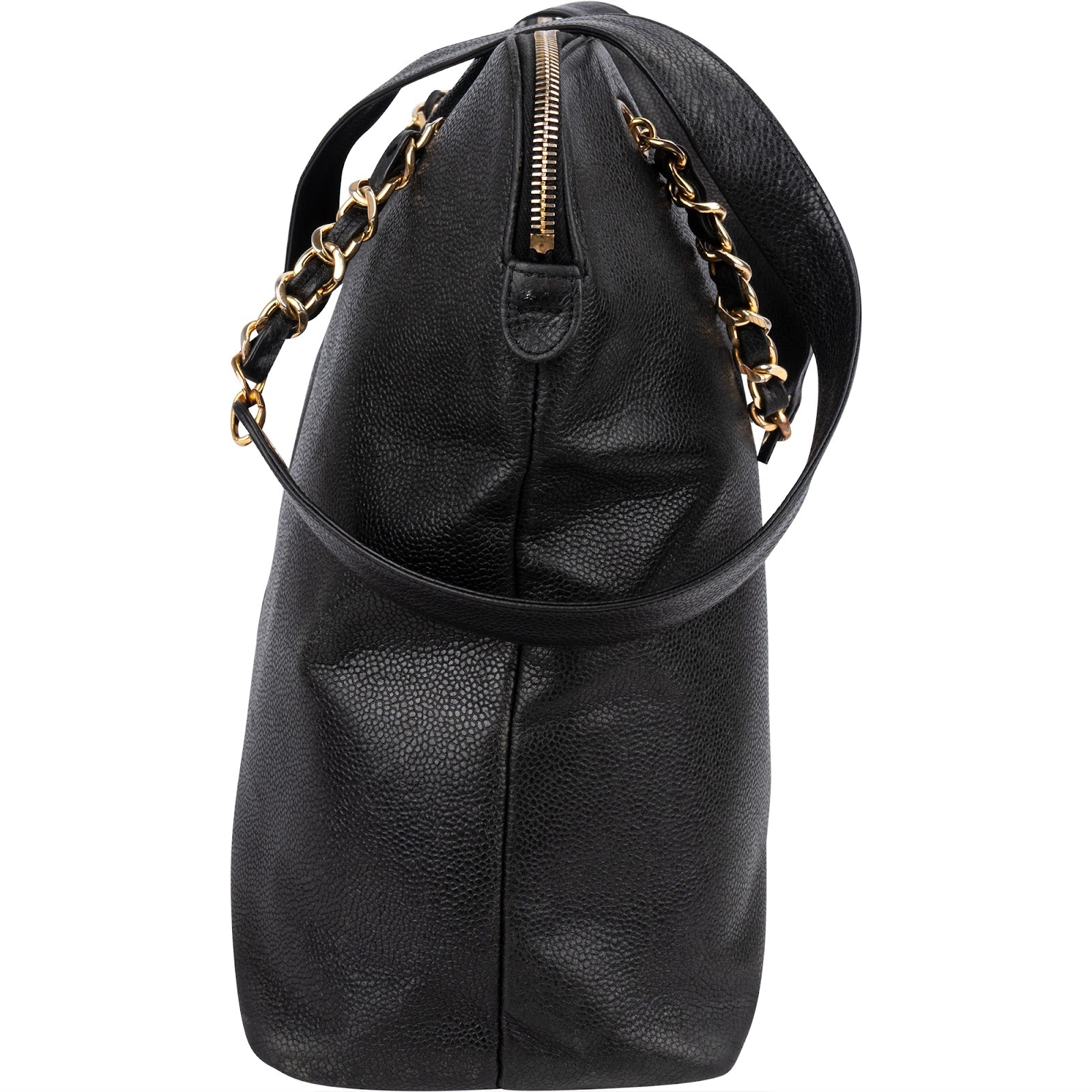 Chanel Caviar Leather CC Maxi Shopping Bag