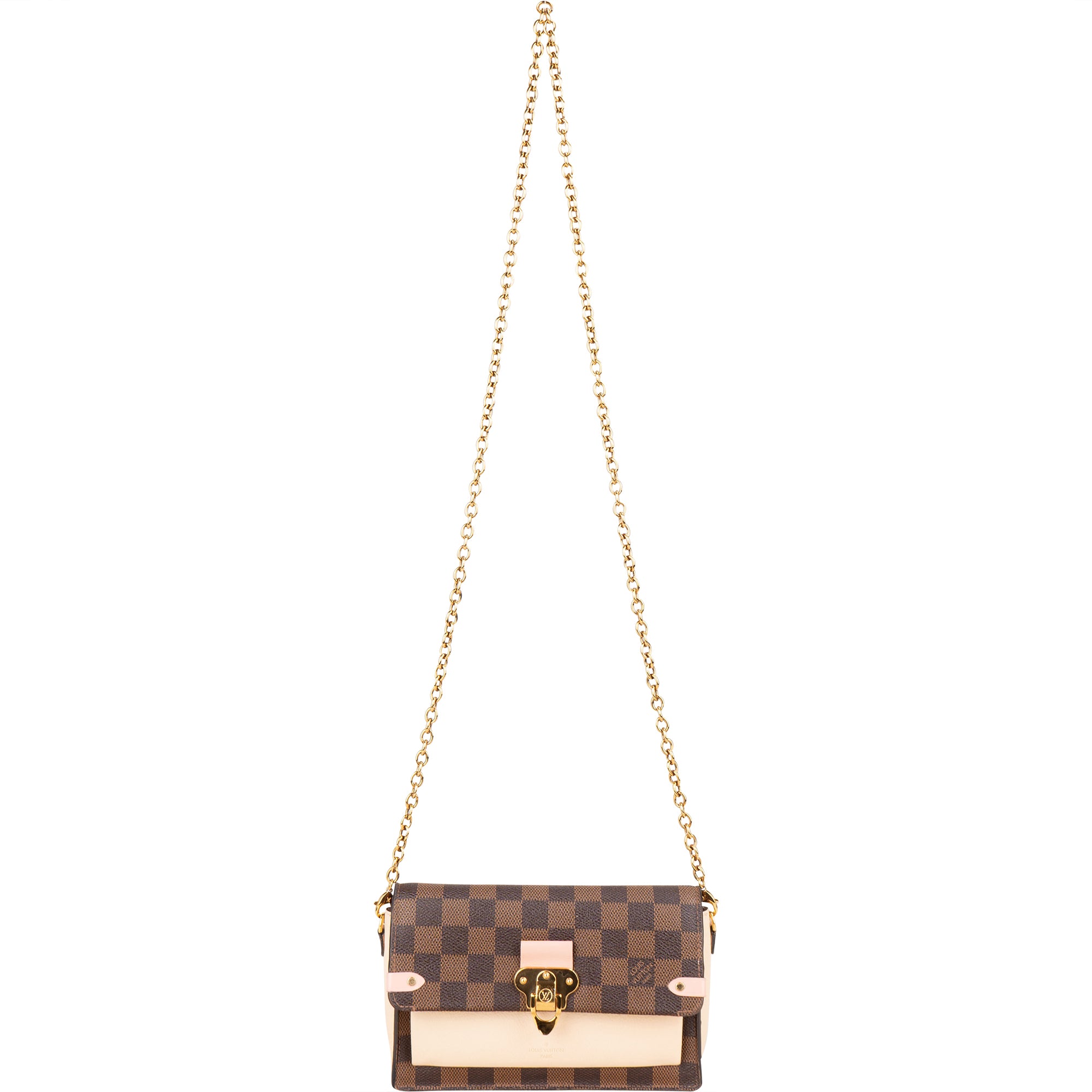 Louis Vuitton Damier Ebene Monogram Vavin Chain Crossbody Bag