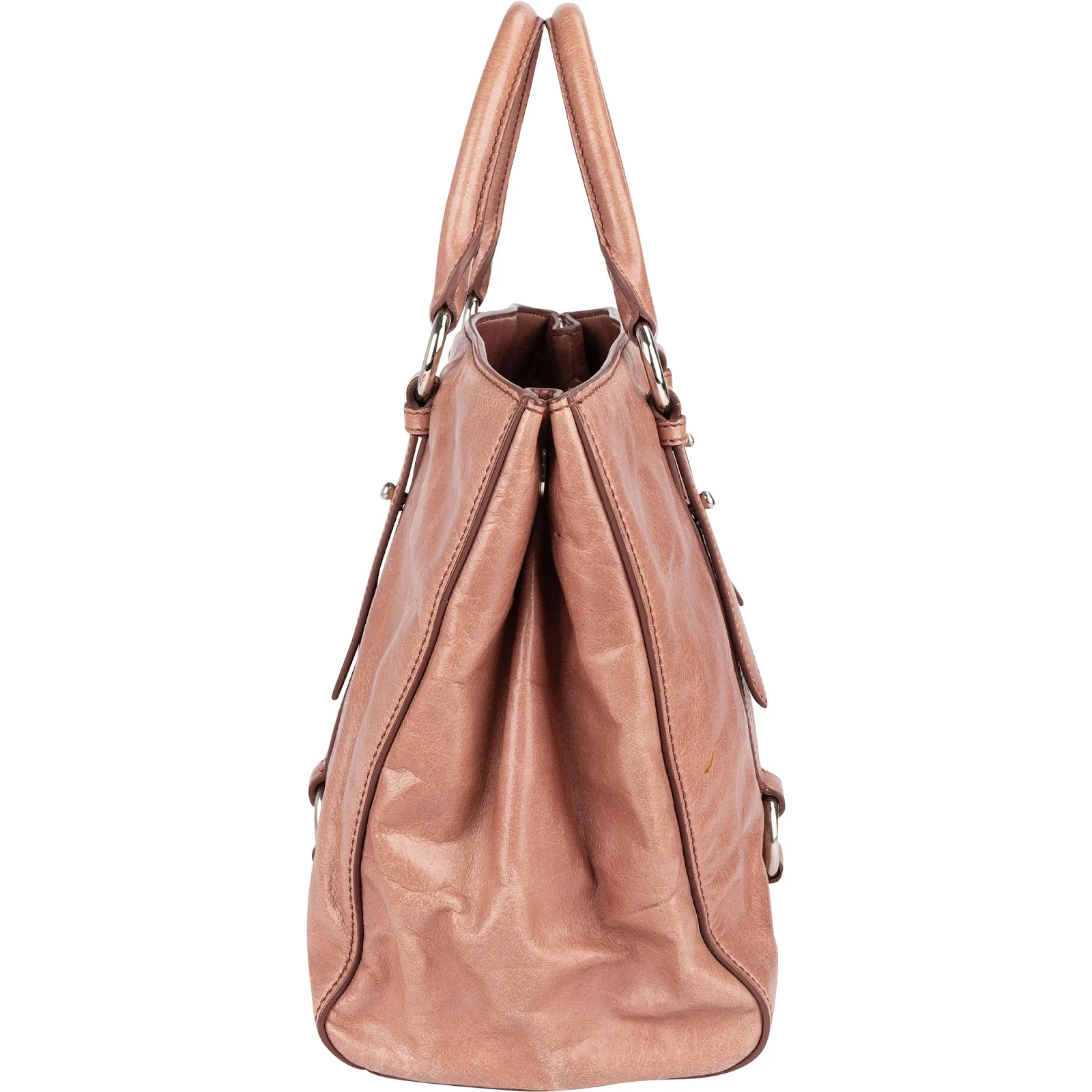 Miu Miu Vitello Lux leren handtas