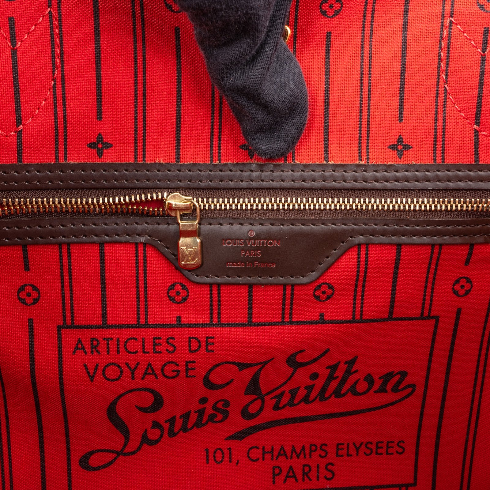 Louis Vuitton Monogram Damier Ebene Neverfull MM Shopper