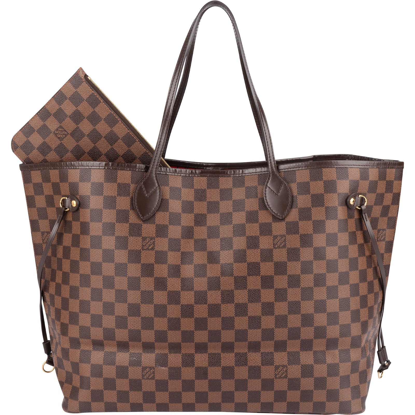 Louis Vuitton Monogram Damier Ebene Neverfull GM Shoulder Bag
