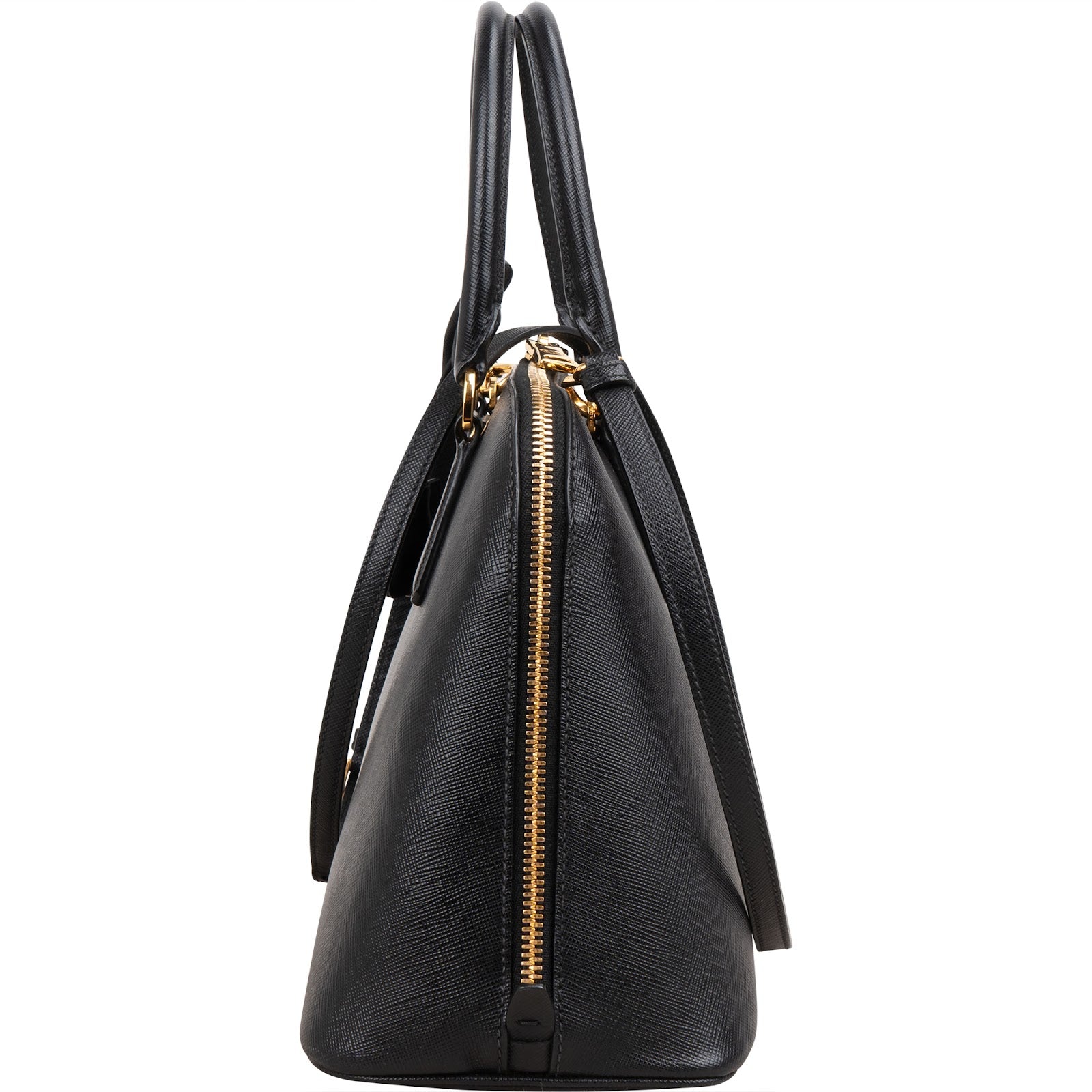Prada Black Saffiano Leather Promenade Handbag