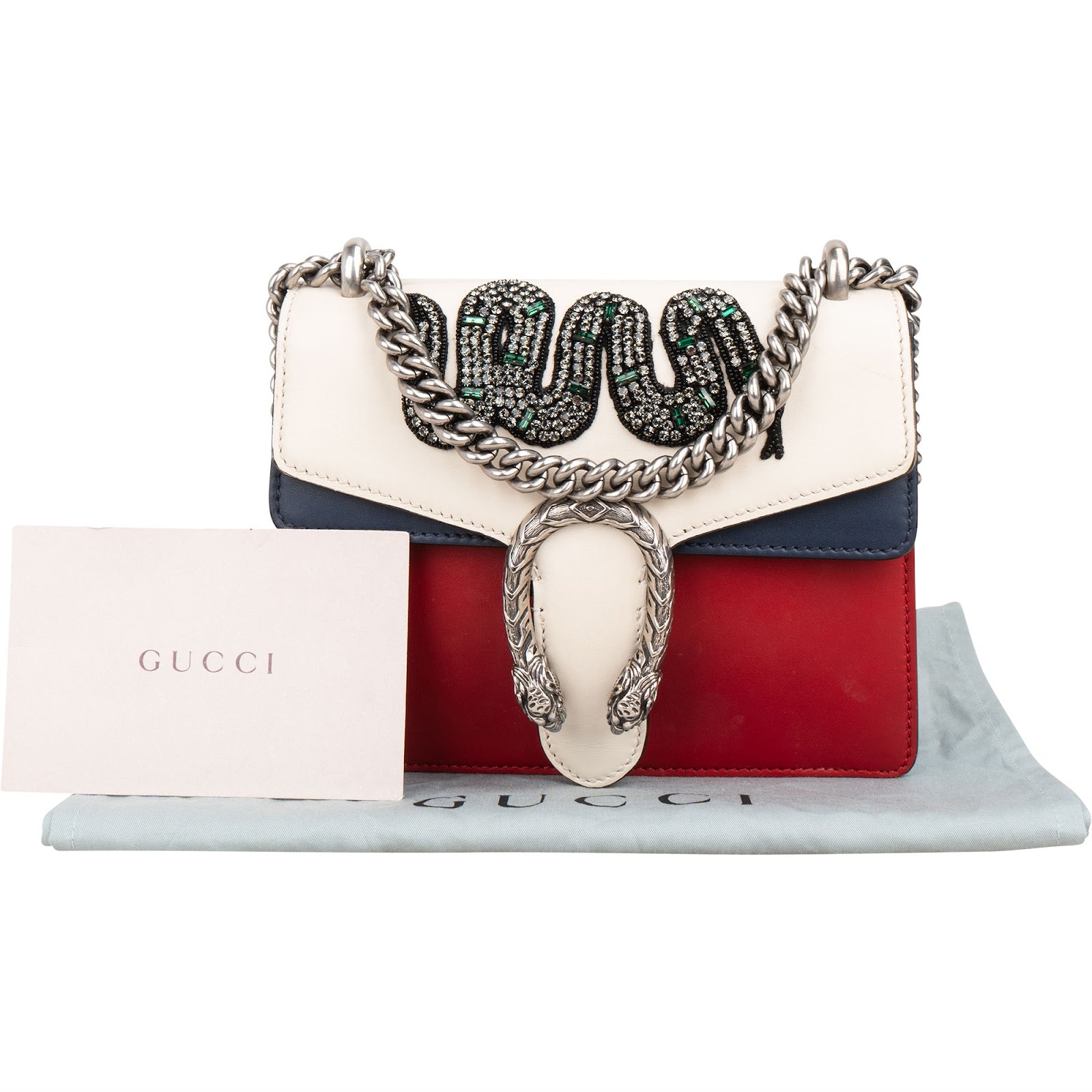 GUCCI - Borsa a tracolla piccola Dionysus Crystal Snake