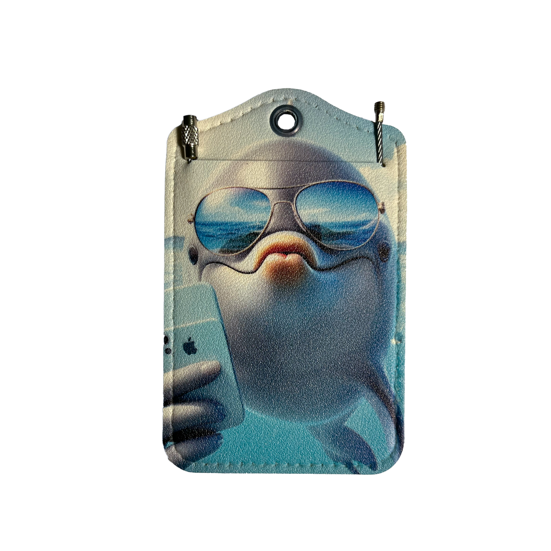 Delfin mit Handy