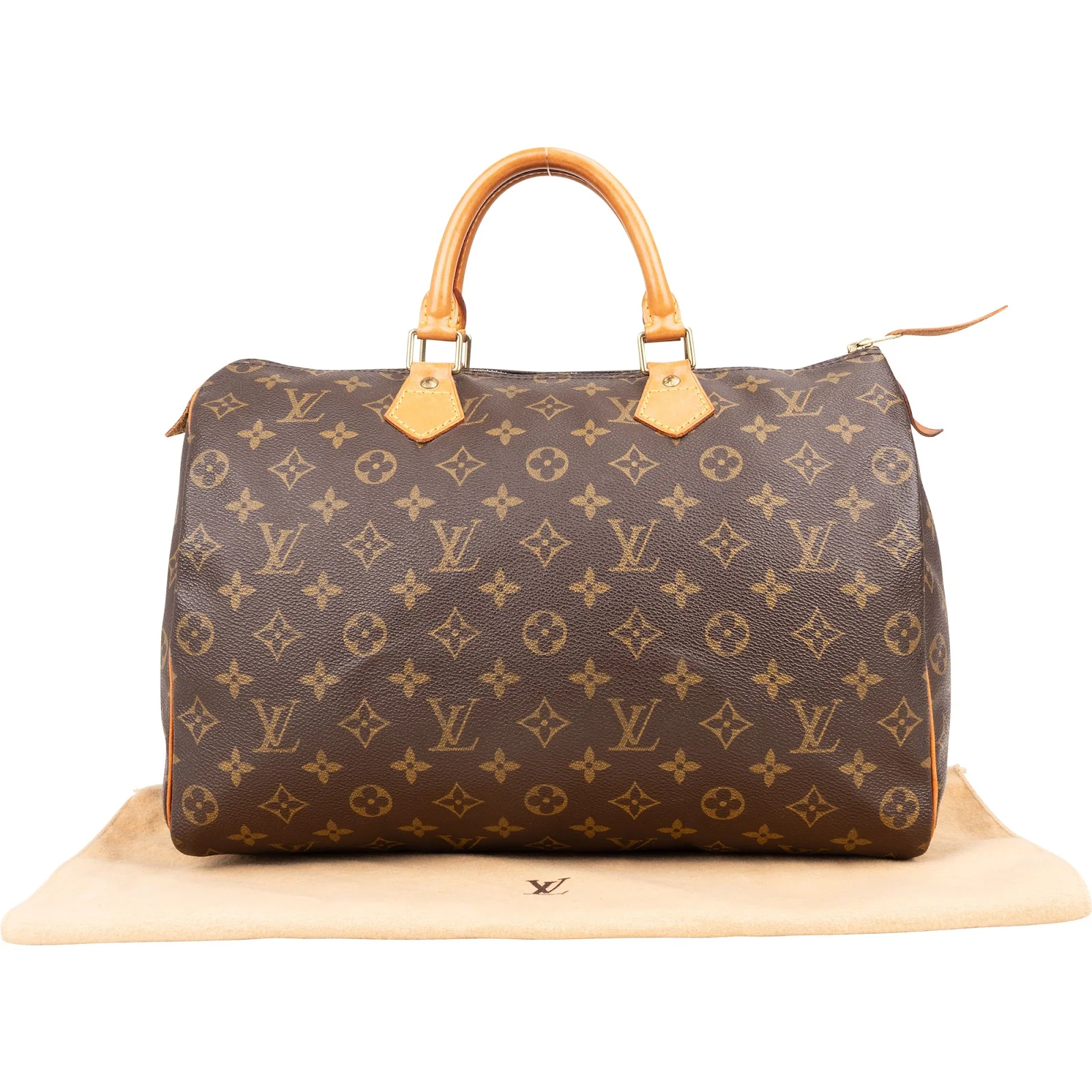 Louis Vuitton Canvas Monogram Speedy 35 Boston Bag