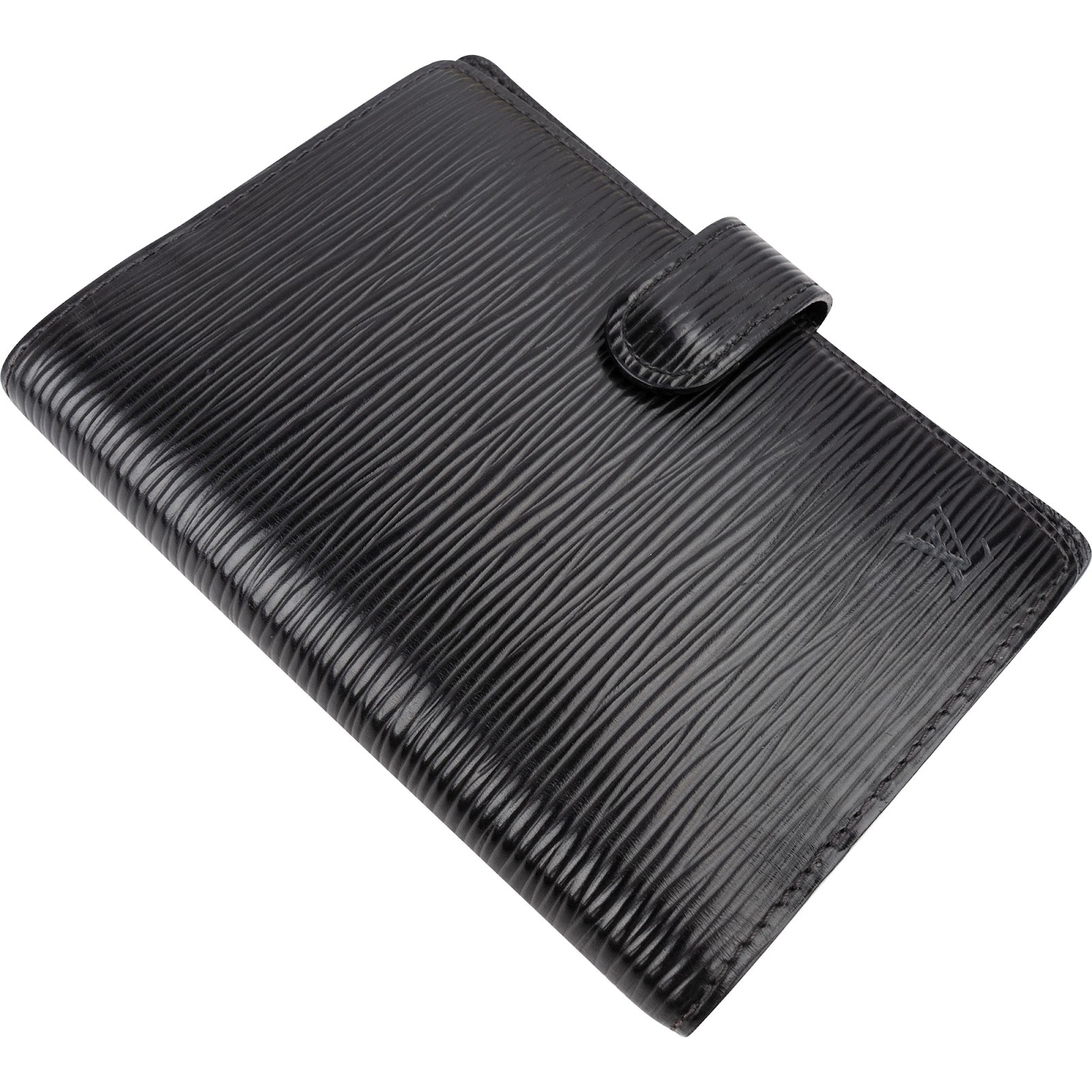 Agenda PM Louis Vuitton en cuir Epi noir