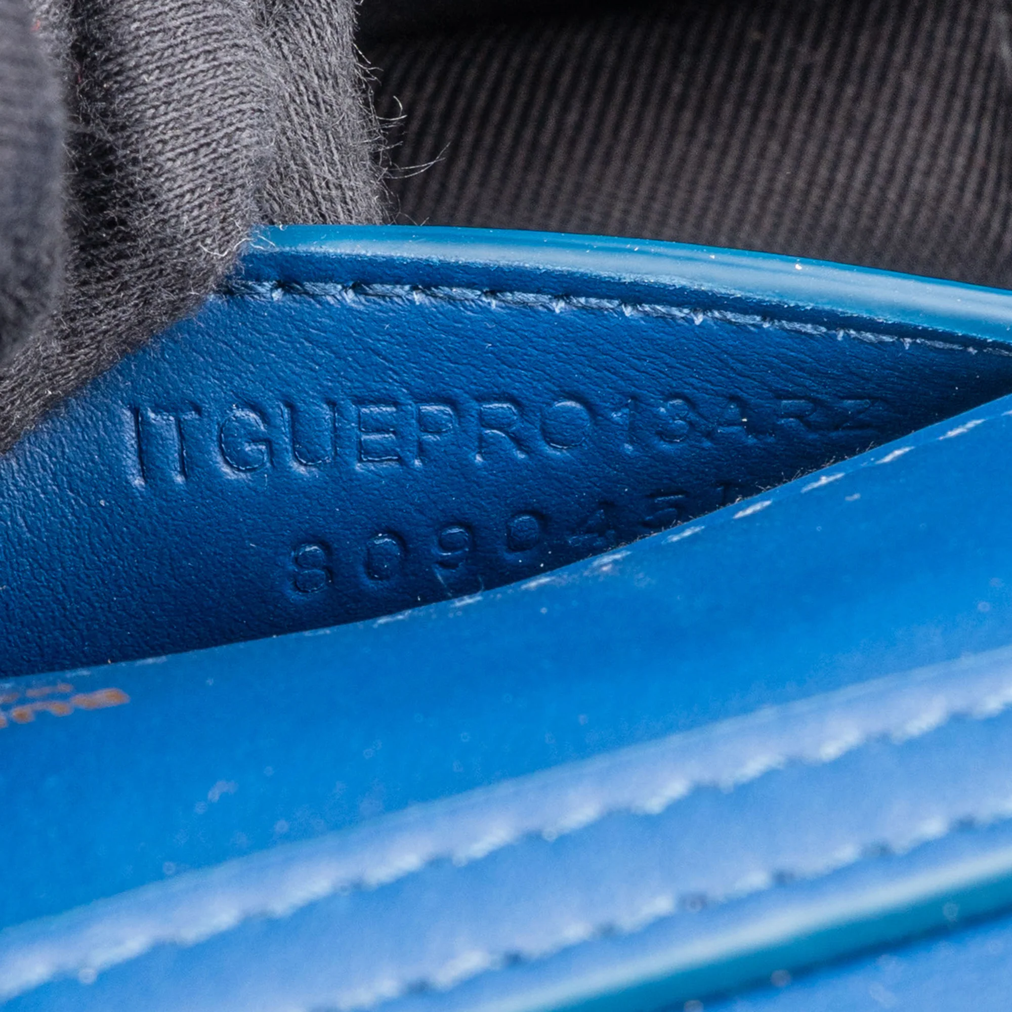 Burberry Blue Quilted Leather Lola Crossbody Bag