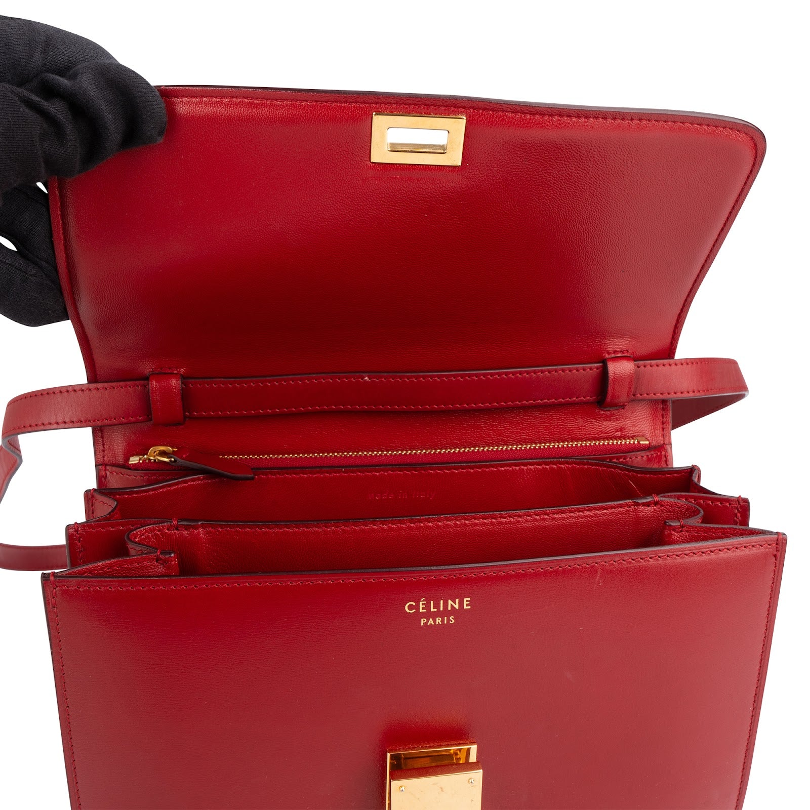 Celine Boxcalf Leather Classic Medium Crossbody Bag