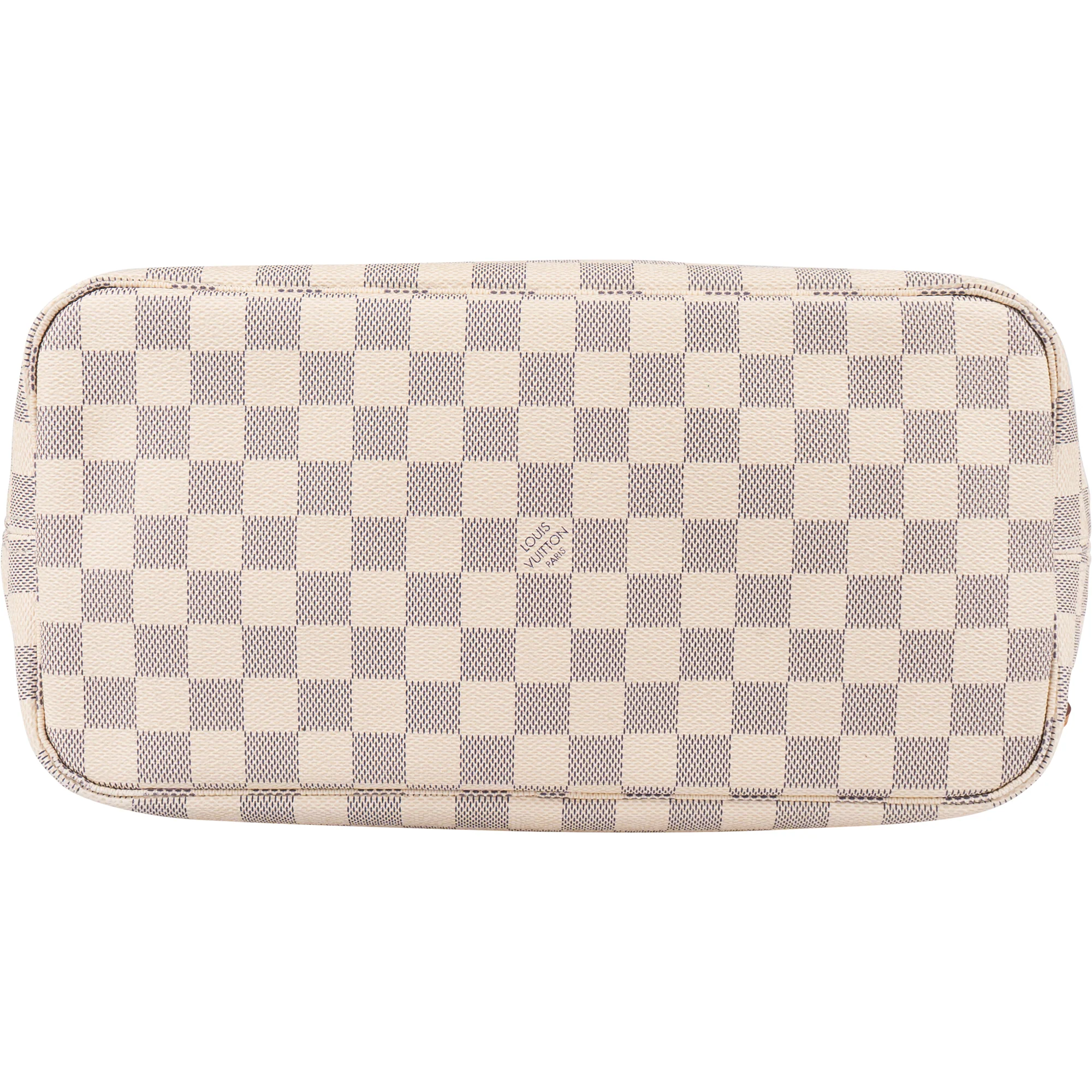 Louis Vuitton Monogram Damier Azur Canvas Neverfull MM Shoulder Bag