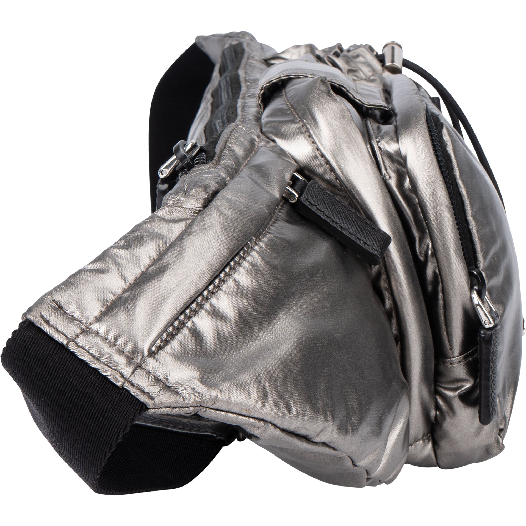 Prada Silver Line Triangle Crossbody Bumbag