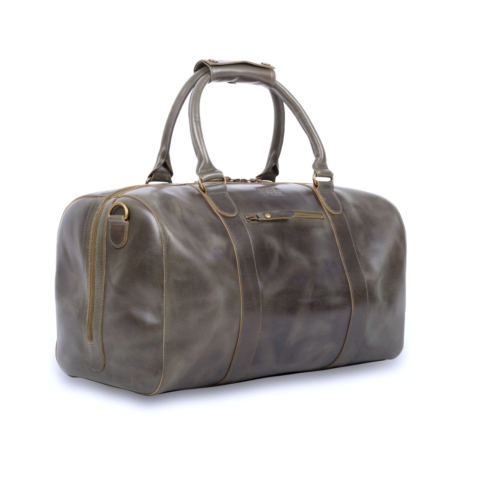 Willow leather weekender