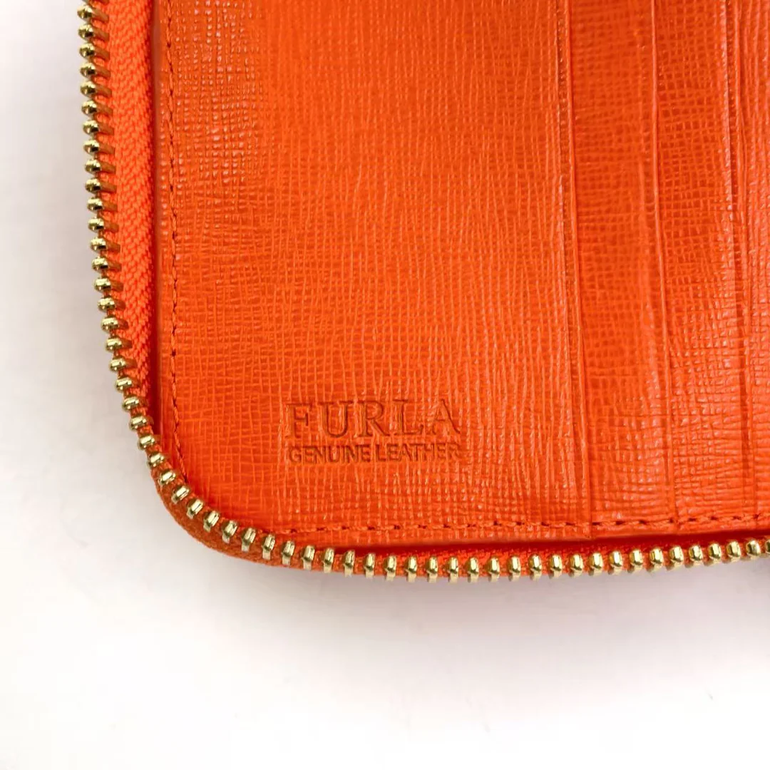Furla - Orange Bifold Ledergeldbörse