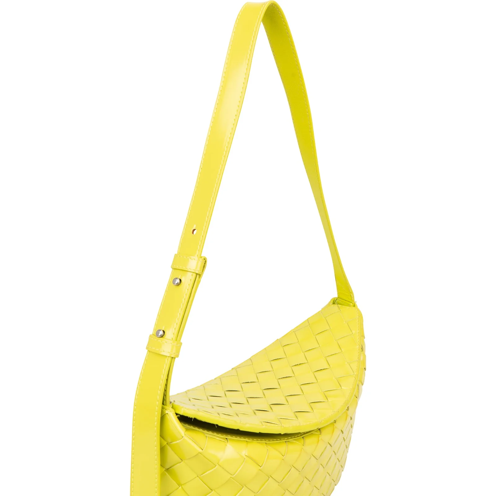 Bottega Veneta Intrecciato Patent Leather Brick Cassette Shoulder Bag