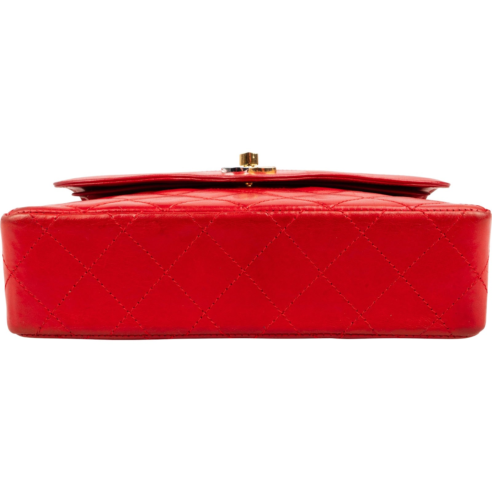 Chanel Quilted Lambskin Bicolor Double Flap Crossbody Bag