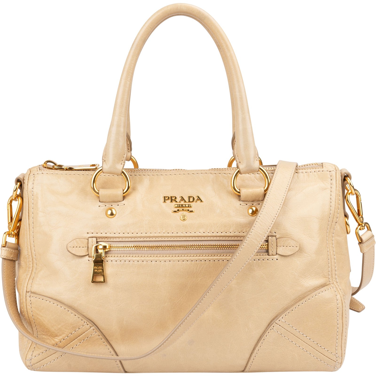 Prada – Vitello Shine Bauletto Handtasche