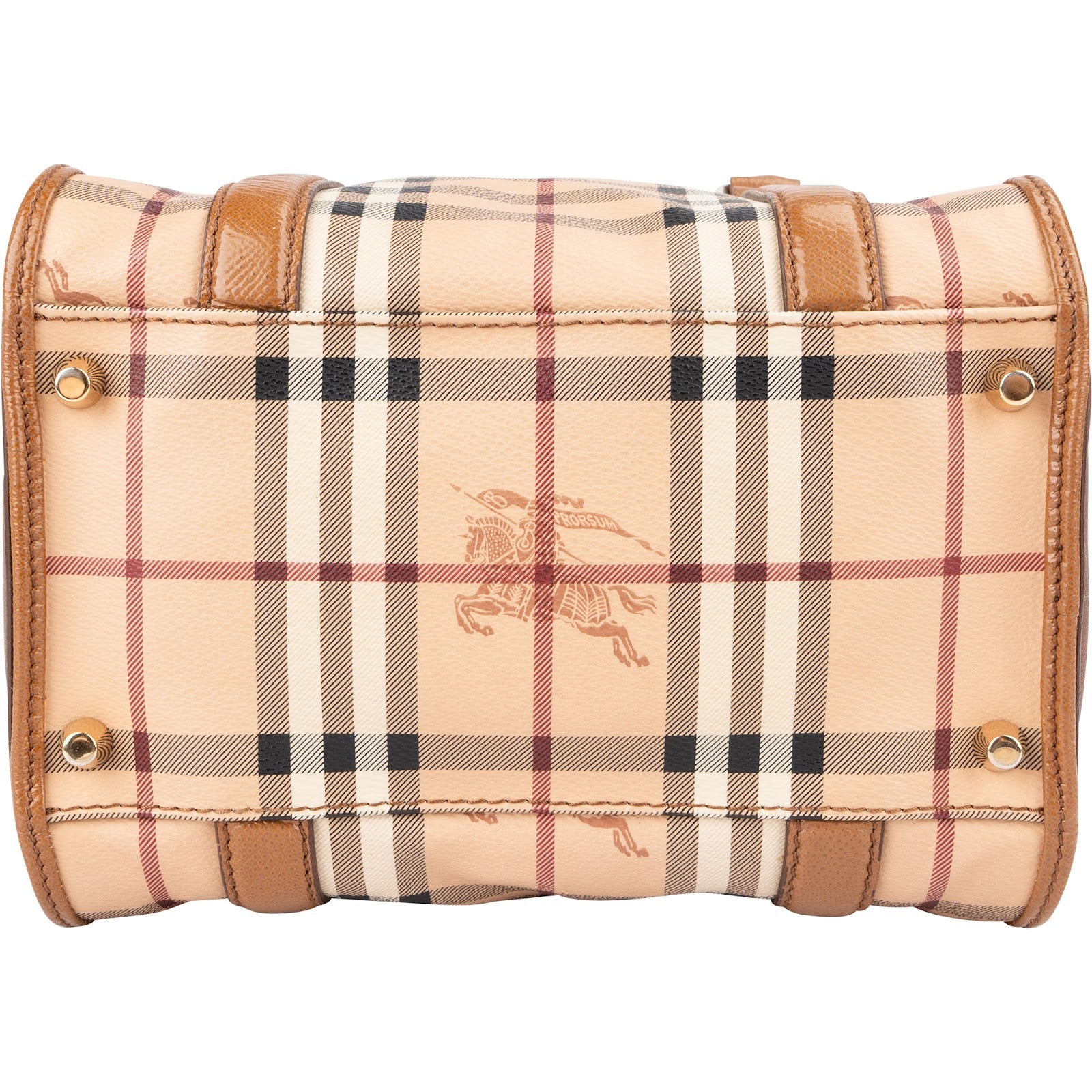 Burberry - Haymarket Dinton Cube Drawstring Handbag