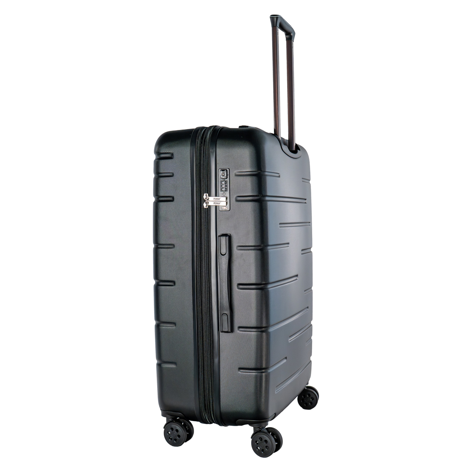 Stripes Kofferset 2-teilig (L,M) Erweiterbar - Black